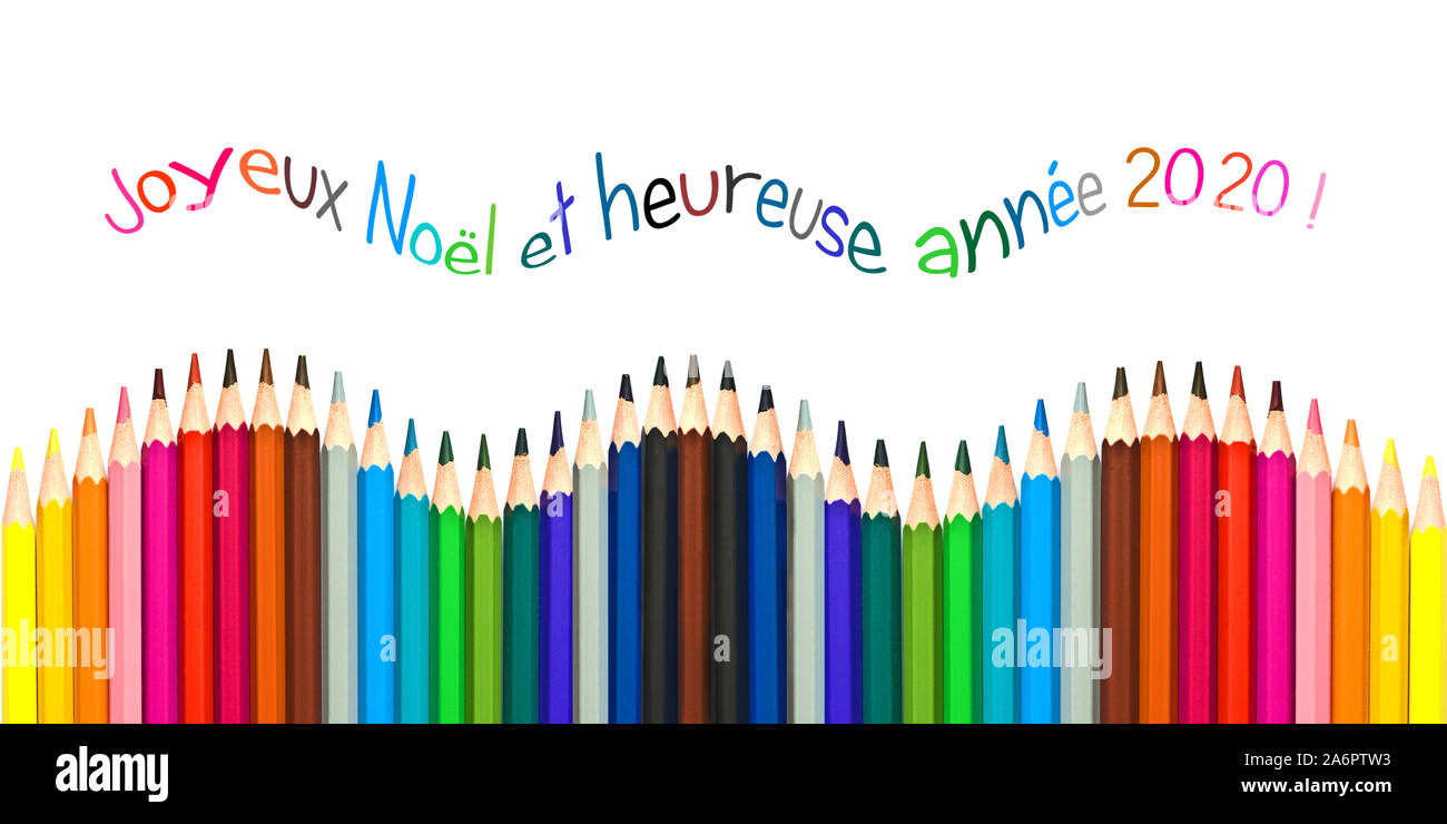 Carte De Voeux Avec Texte Francais Sens Bonne Annee Carte De Voeux Crayons Colores Isole Sur Fond Blanc Photo Stock Alamy Carte De Voeux Avec Texte Francais Sens Bonne Annee Carte De Voeux Crayons Colores Isole Sur Fond Blanc Photo Stock Alamy