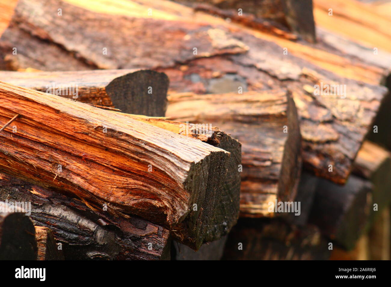 Pile de bois Banque D'Images