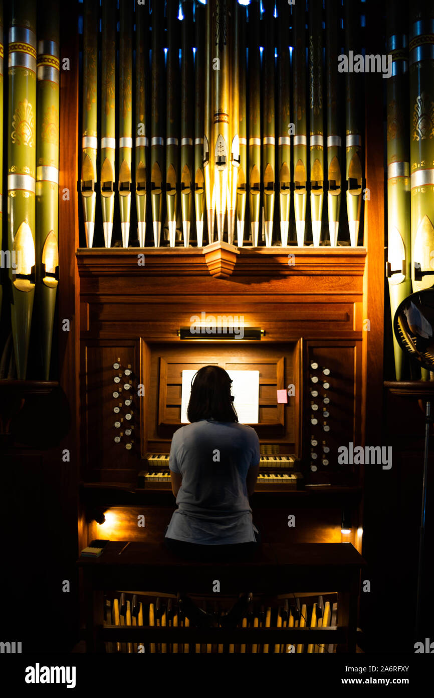 Orgue de cathédrale, concert de musique classique Photo Stock - Alamy
