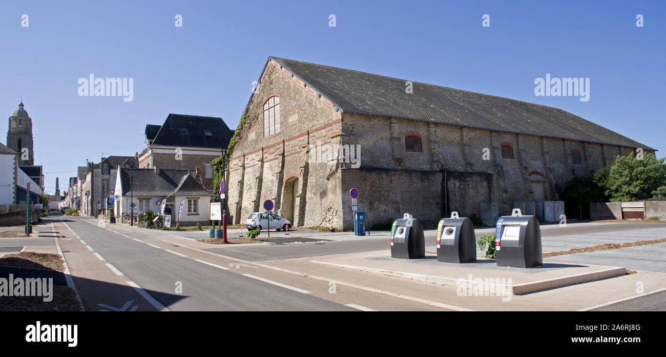 Ancien entrepôt de sel de mer, Batz sur Mer Banque D'Images