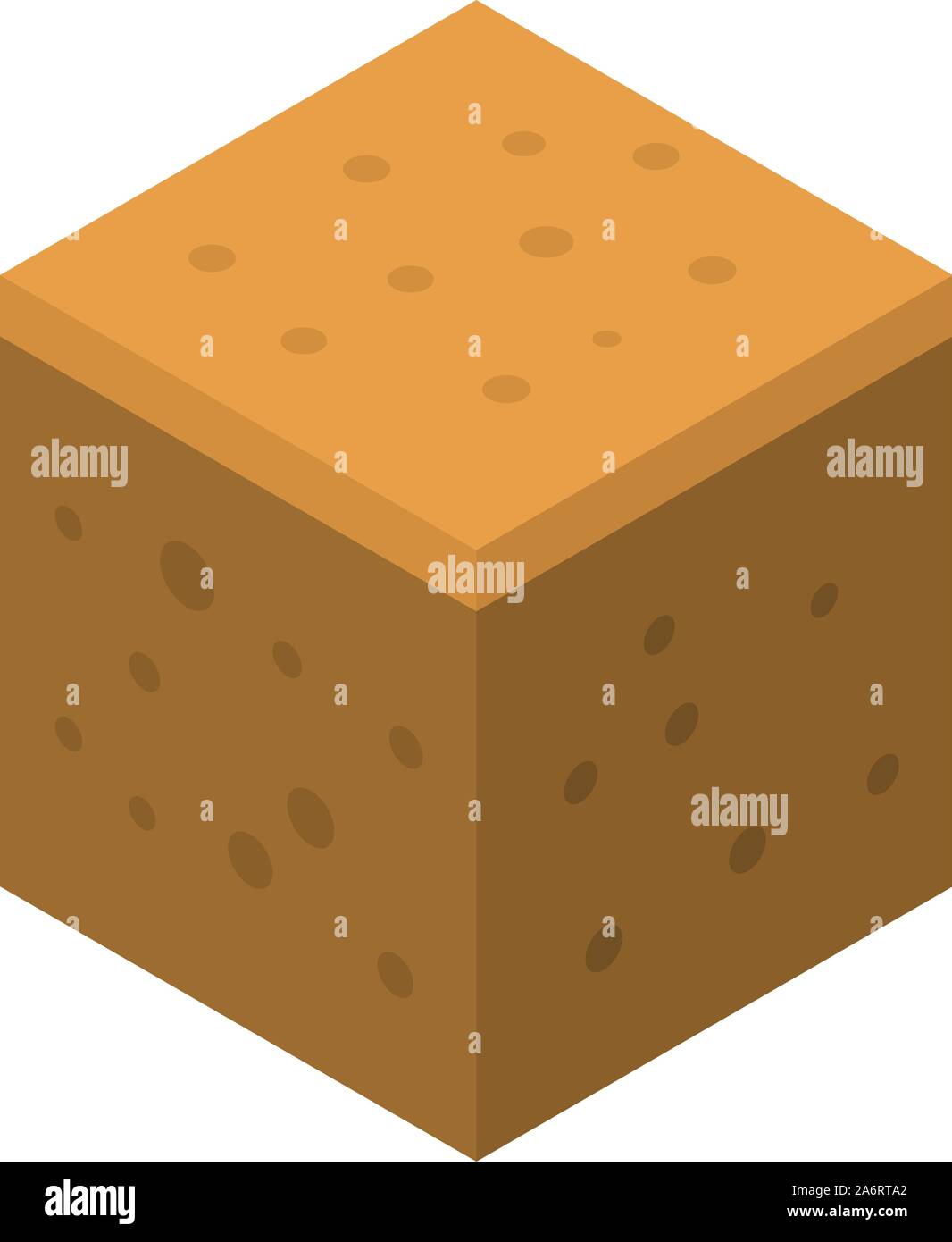 Le manioc, l'icône de style isométrique Illustration de Vecteur