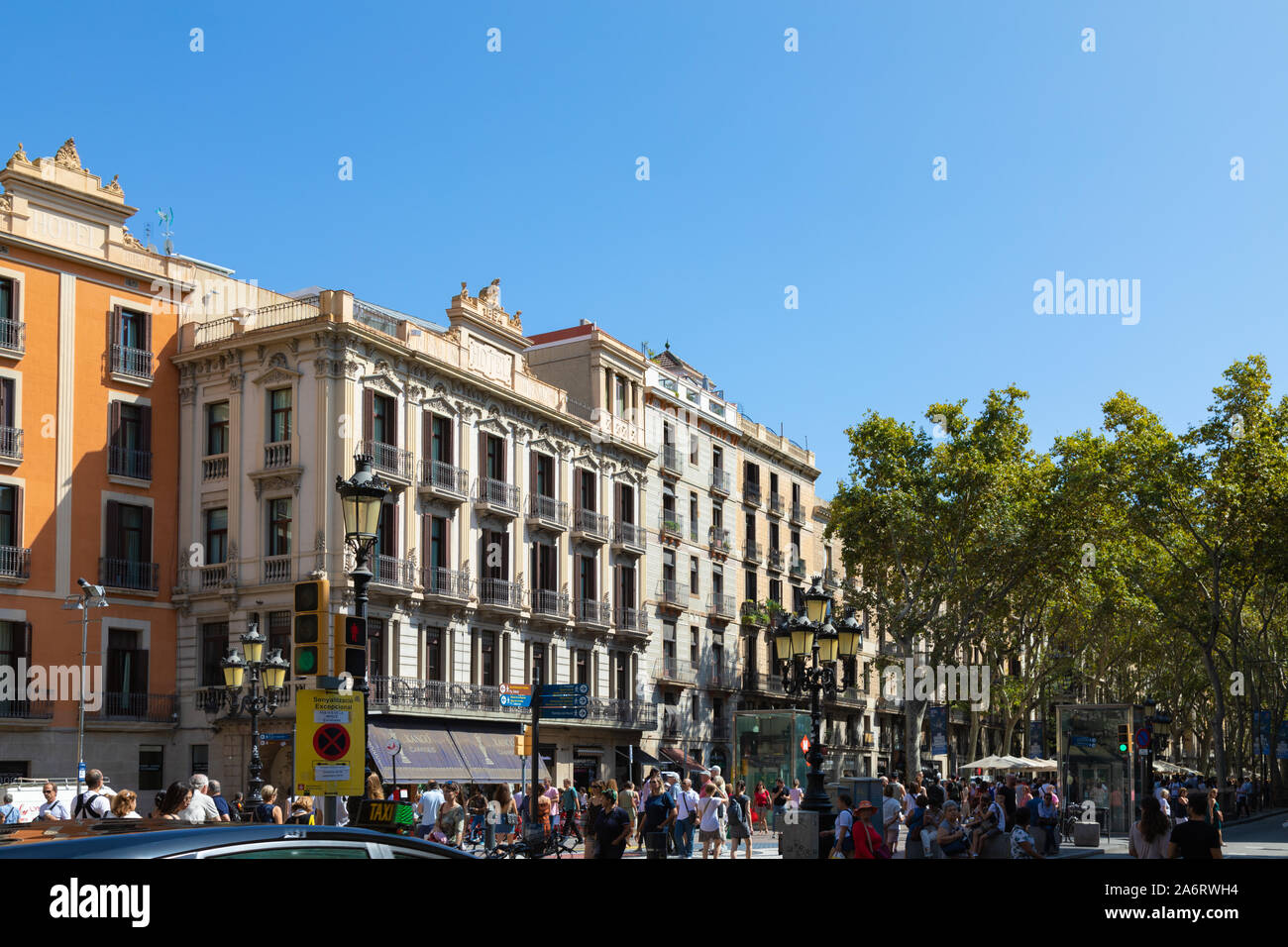 Bâtiments historiques dans le quartier gothique, Barcelone, Catalogne, Espagne Banque D'Images