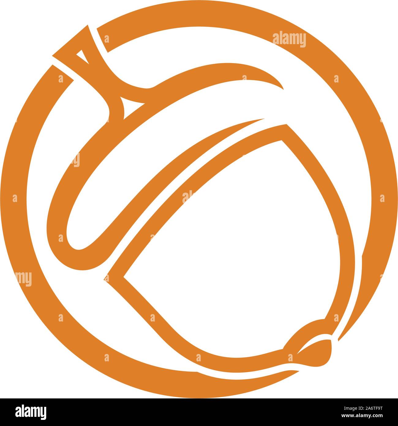 Logo vector illustration chêne Acorn Illustration de Vecteur