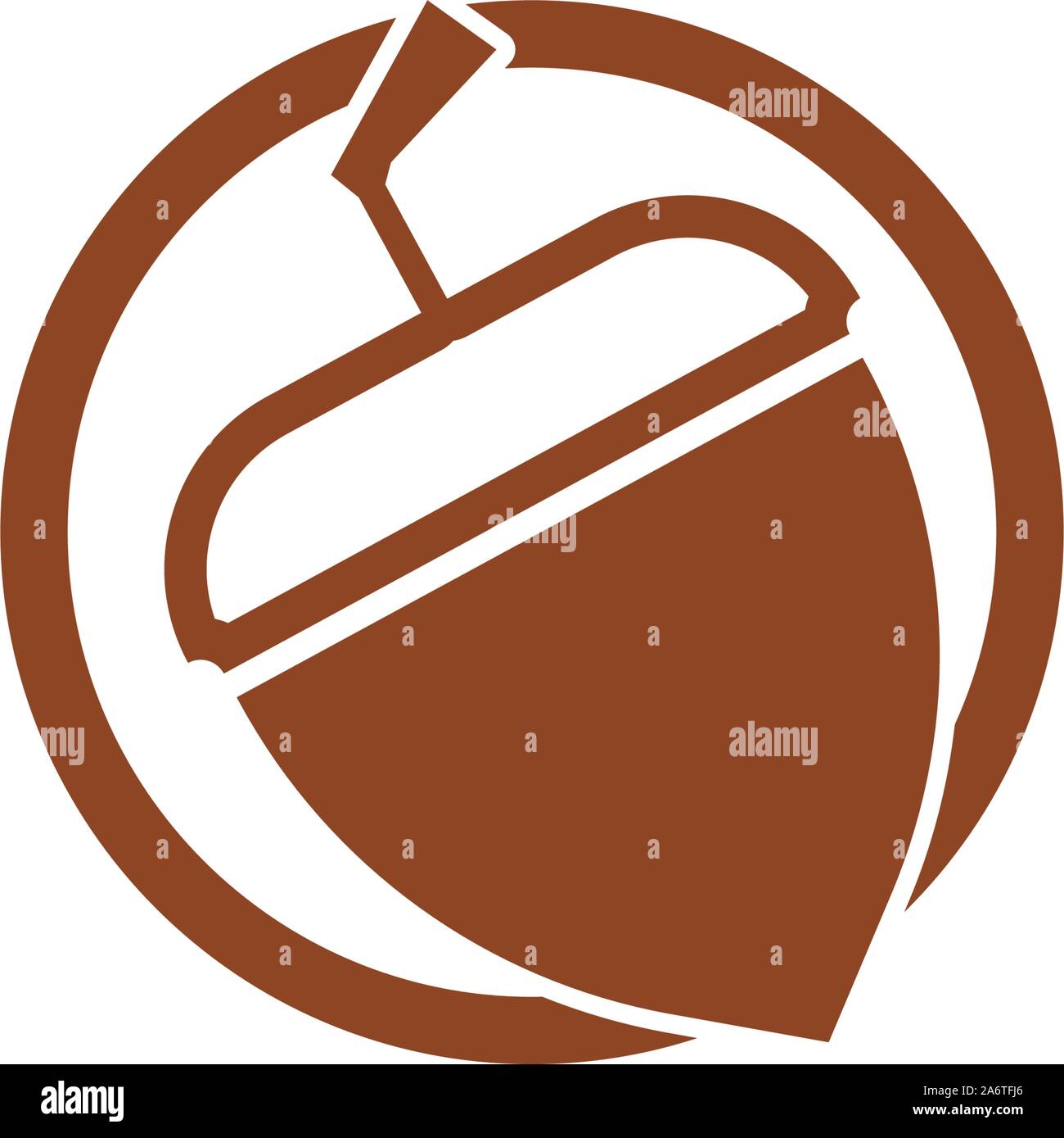 Logo vector illustration chêne Acorn Illustration de Vecteur