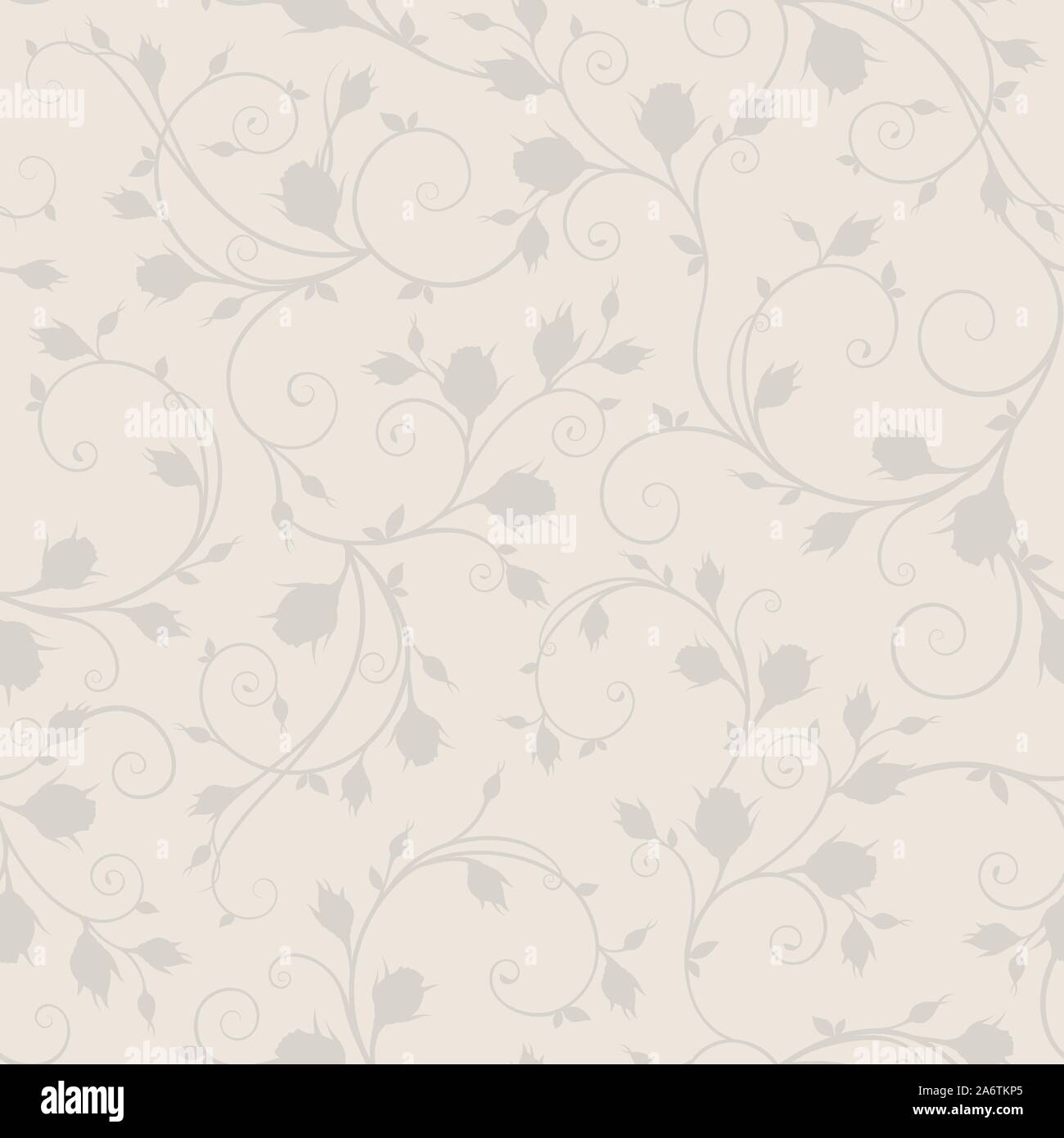 Seamless Vector beige motif floral. Illustration de Vecteur