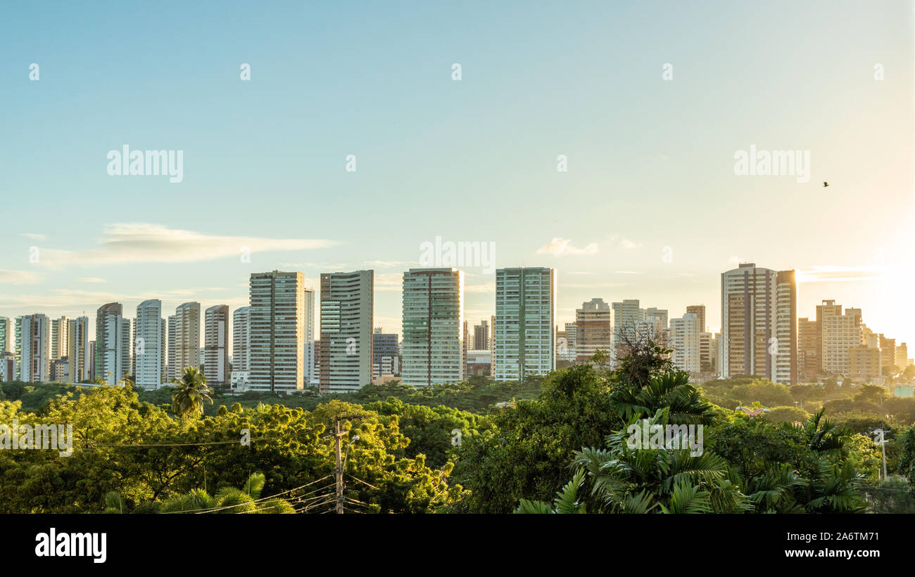 Bien fixé à la coco Park dans le nord-est du Brésil Fortaleza Banque D'Images