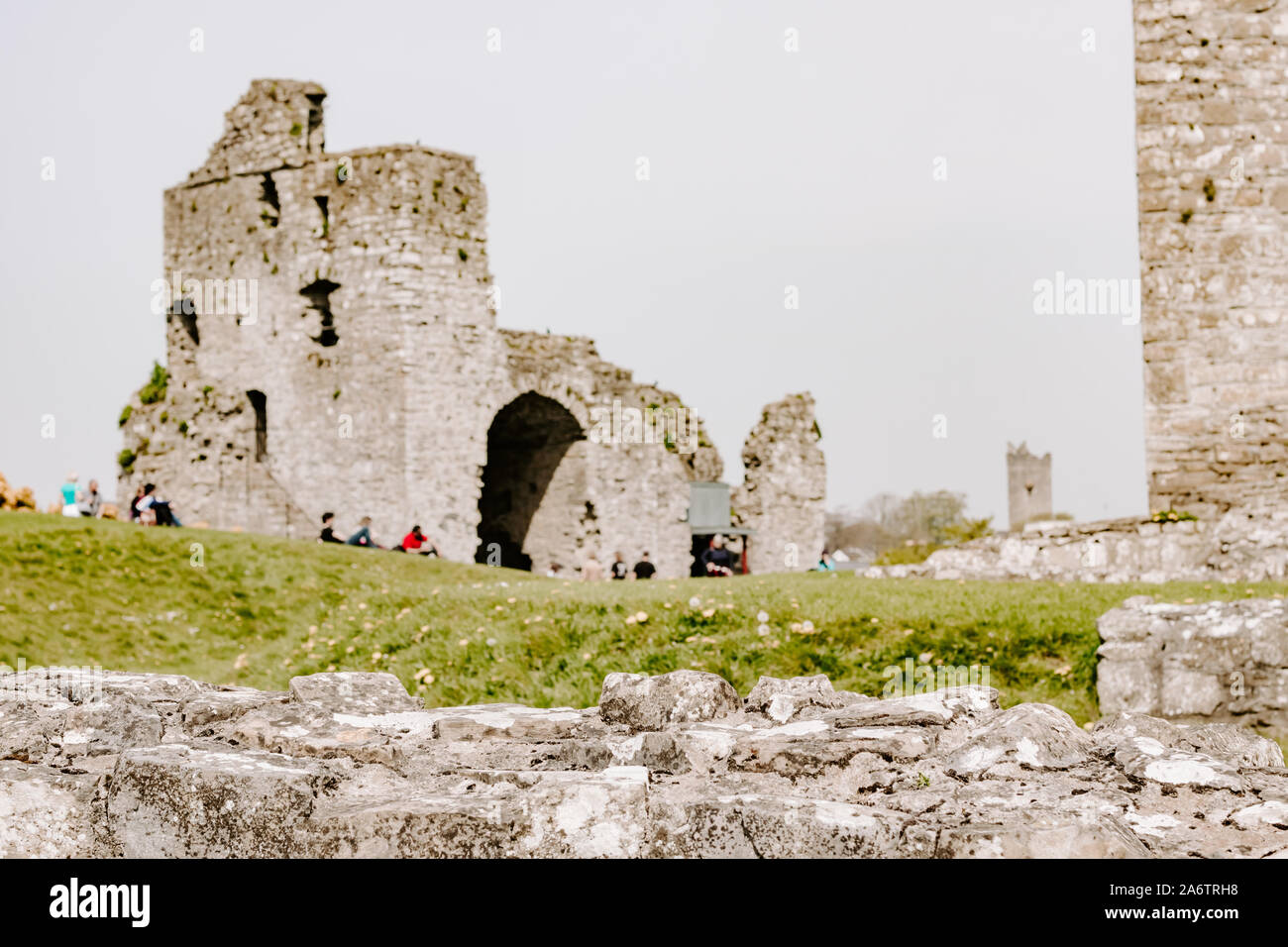 Le Château de Trim, Co Meath, Irlande, découvrez l'Irlande, l'histoire, les choses à faire, tourisme, anglo norman, château médiéval, l'histoire de l'Irlande, l'enceinte du château Banque D'Images