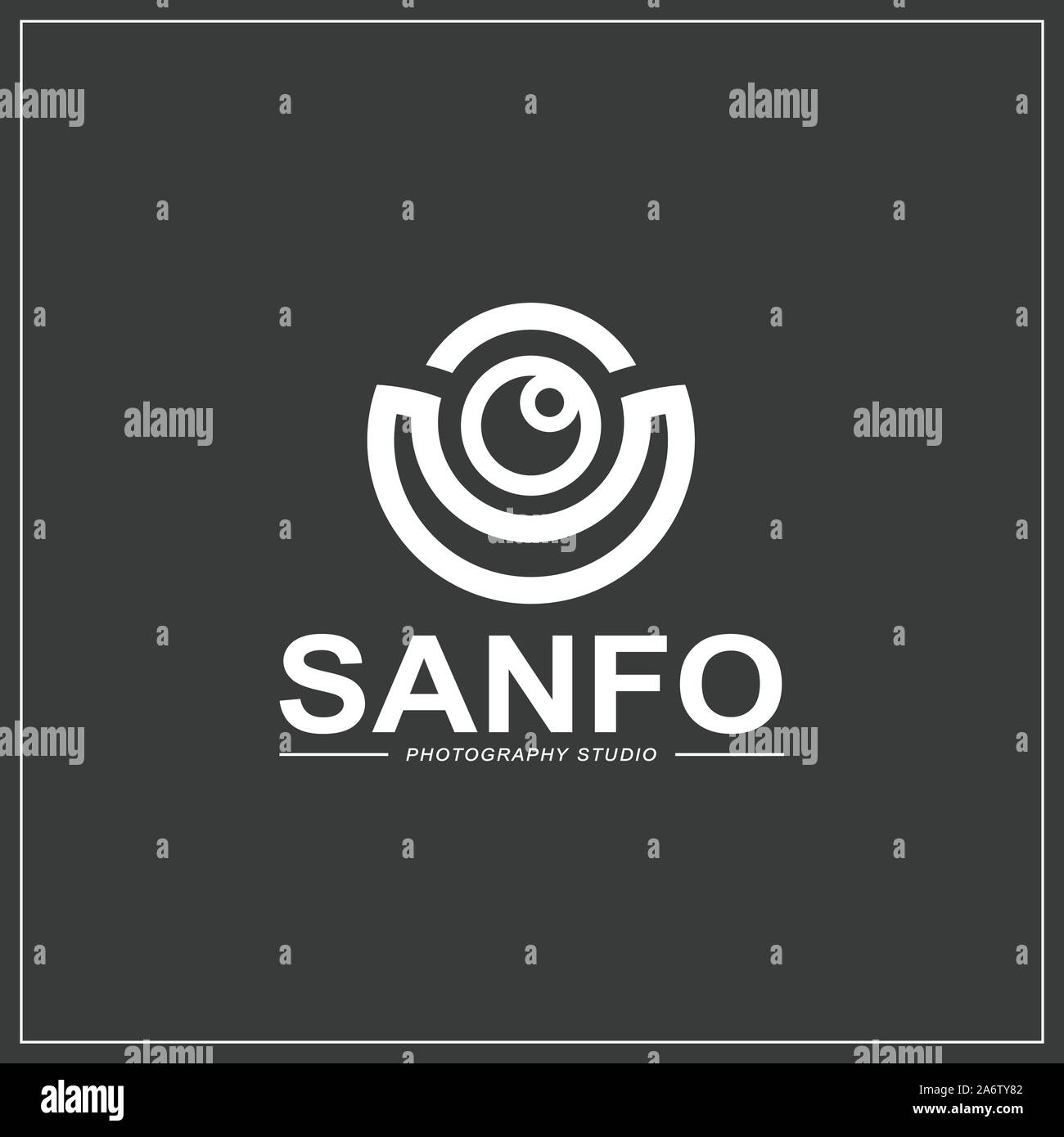 Logo design photographie Illustration de Vecteur