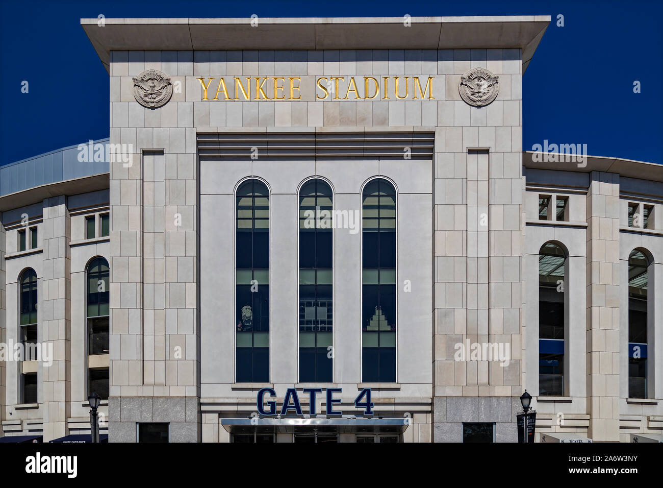 NY Yankee Stadium porte 4 Banque D'Images