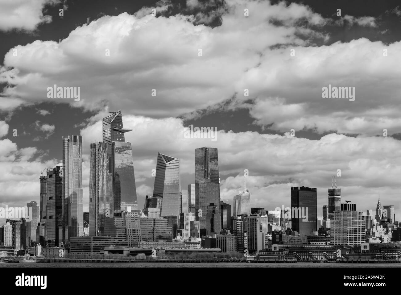 Chantiers d'Hudson New York City Skyline Banque D'Images
