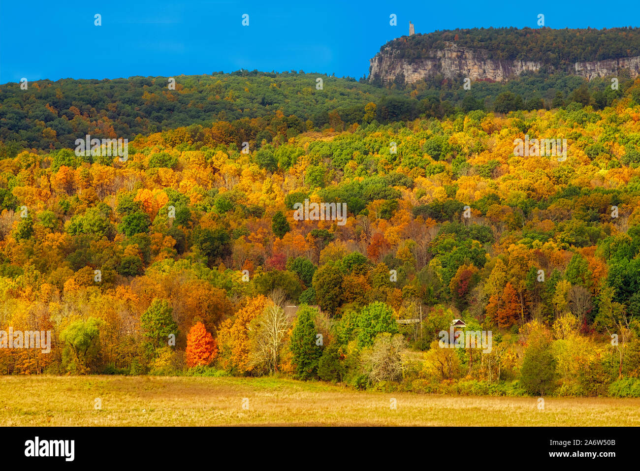 Point de montagne tour Mohonk Paltz Banque D'Images