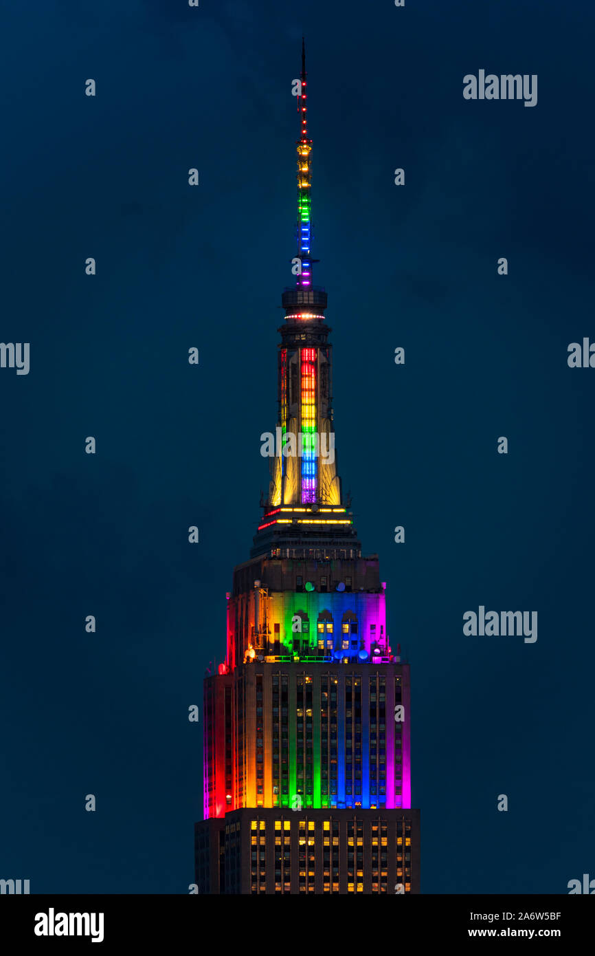New York City Pride ESB Banque D'Images