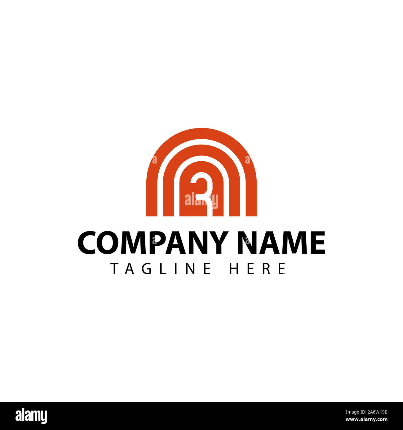 Logo de l'entreprise Capital Design Vectoriel Banque D'Images