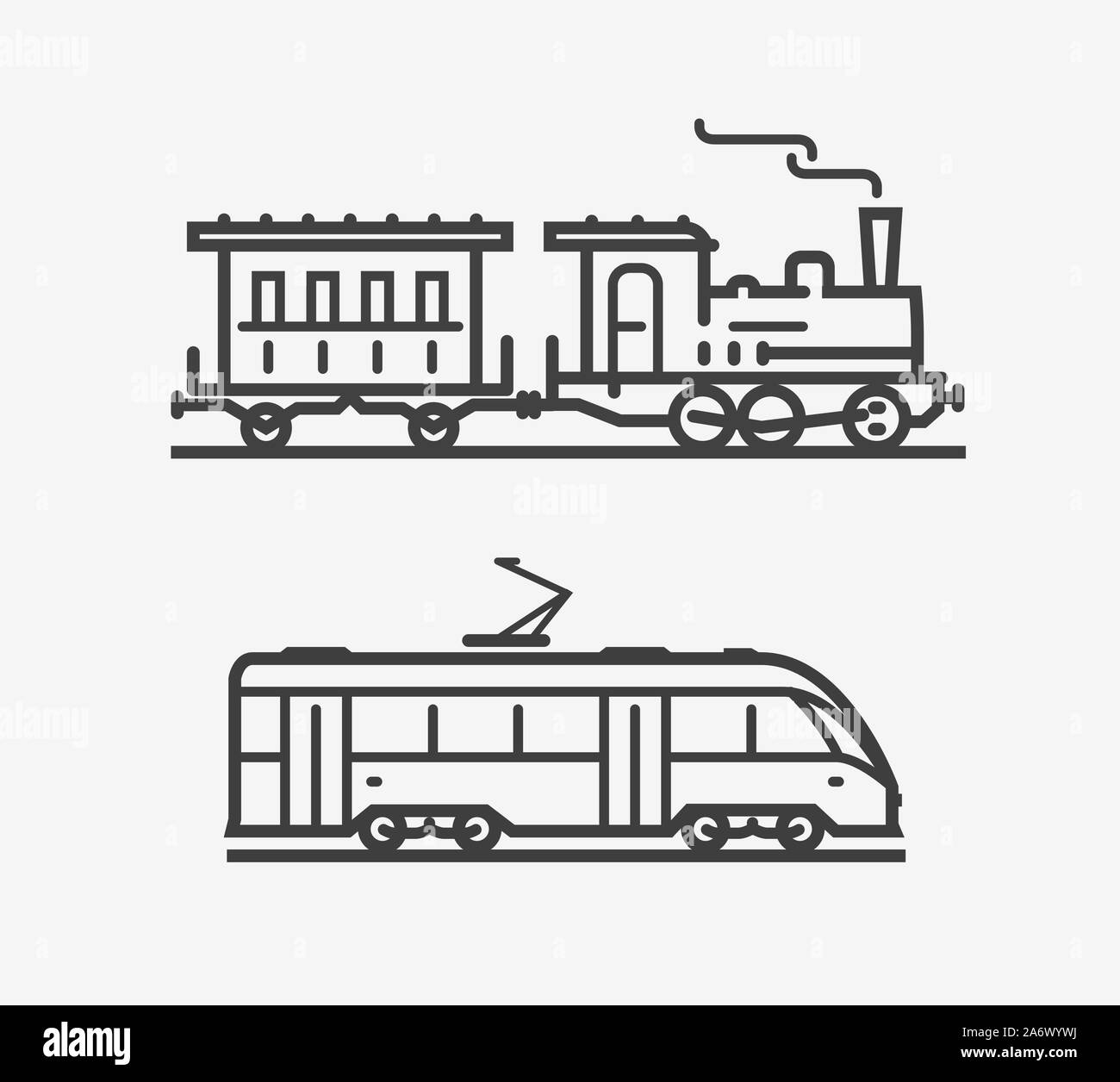 Icône train. Transport, panneau de transport ou symbole. Illustration vectorielle Illustration de Vecteur