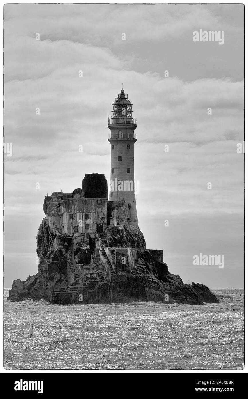 Le phare de Fastnet, Cape Clear Island, dans le comté de Cork, Irlande Banque D'Images