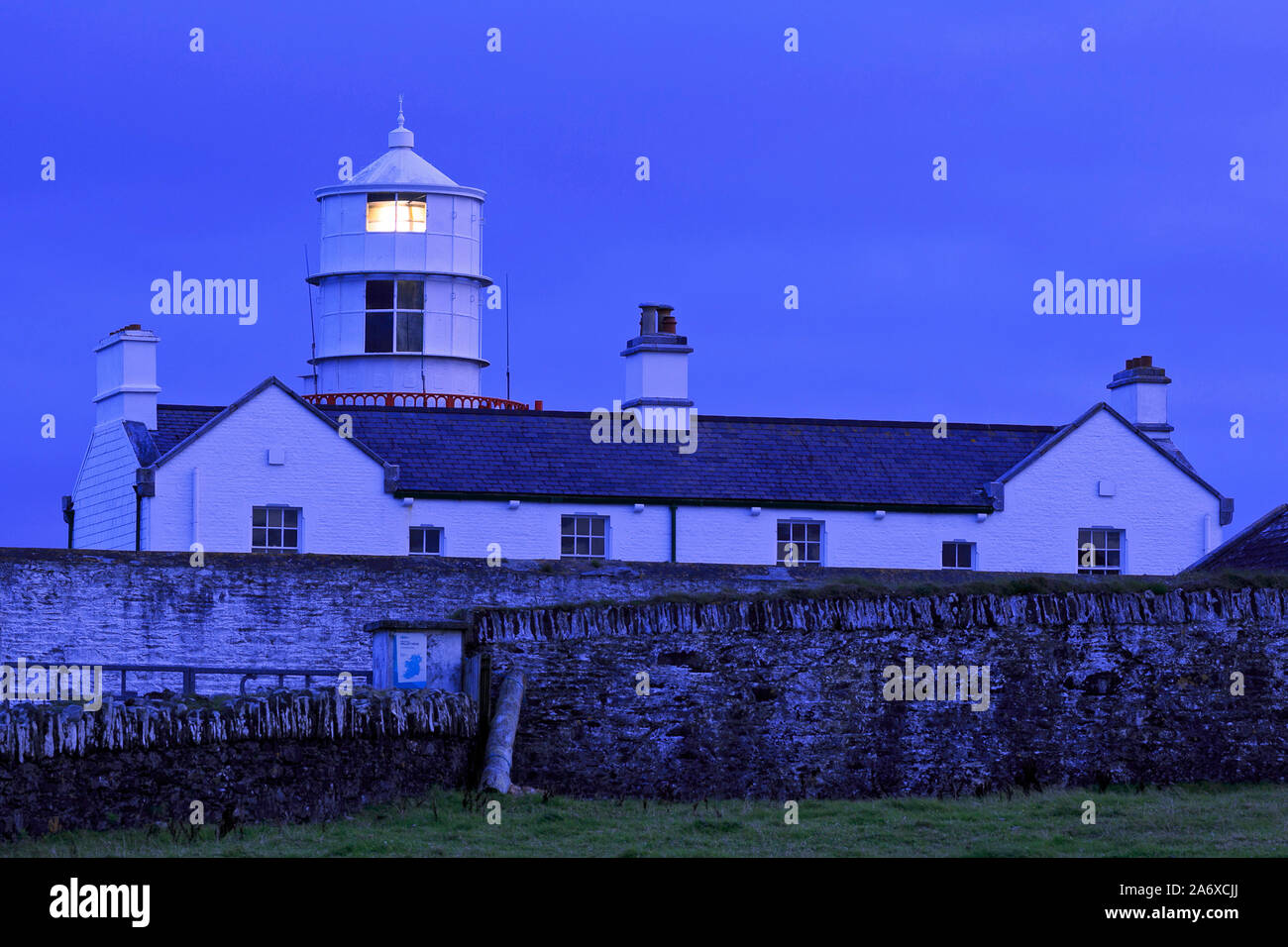 Galley Head Lighthouse,Clonakilty, dans le comté de Cork, Irlande Banque D'Images