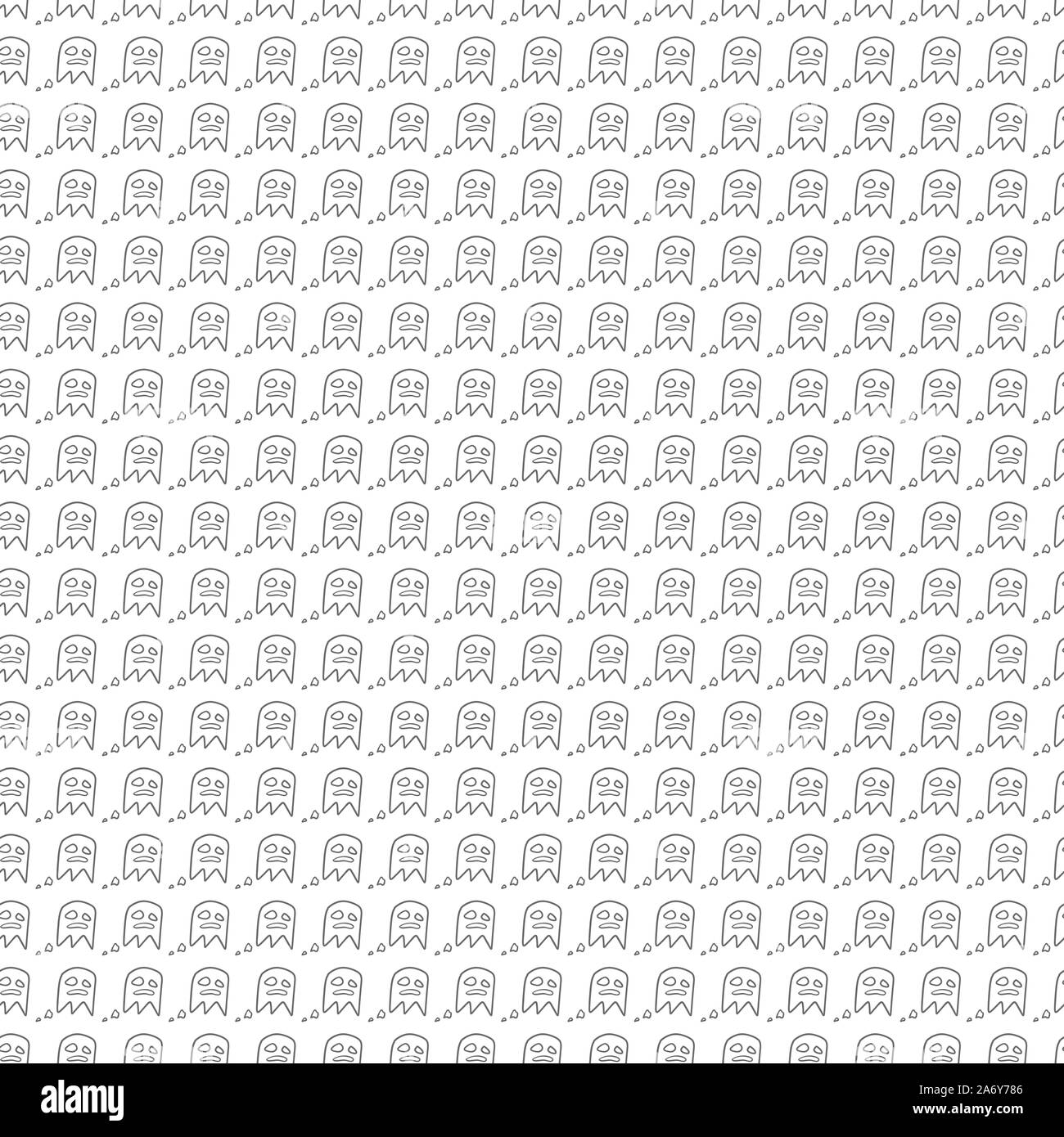 2019 Halloween Pattern Design Tissu Texture Transparente Simple vacances saisonnières Spooky Cute Graphiques Vêtements Célébration Banque D'Images