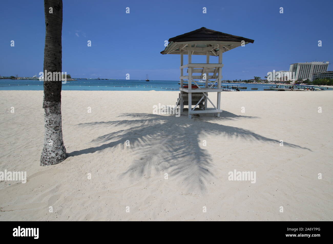 Ocho Rios, Jamaïque, Plage Banque D'Images