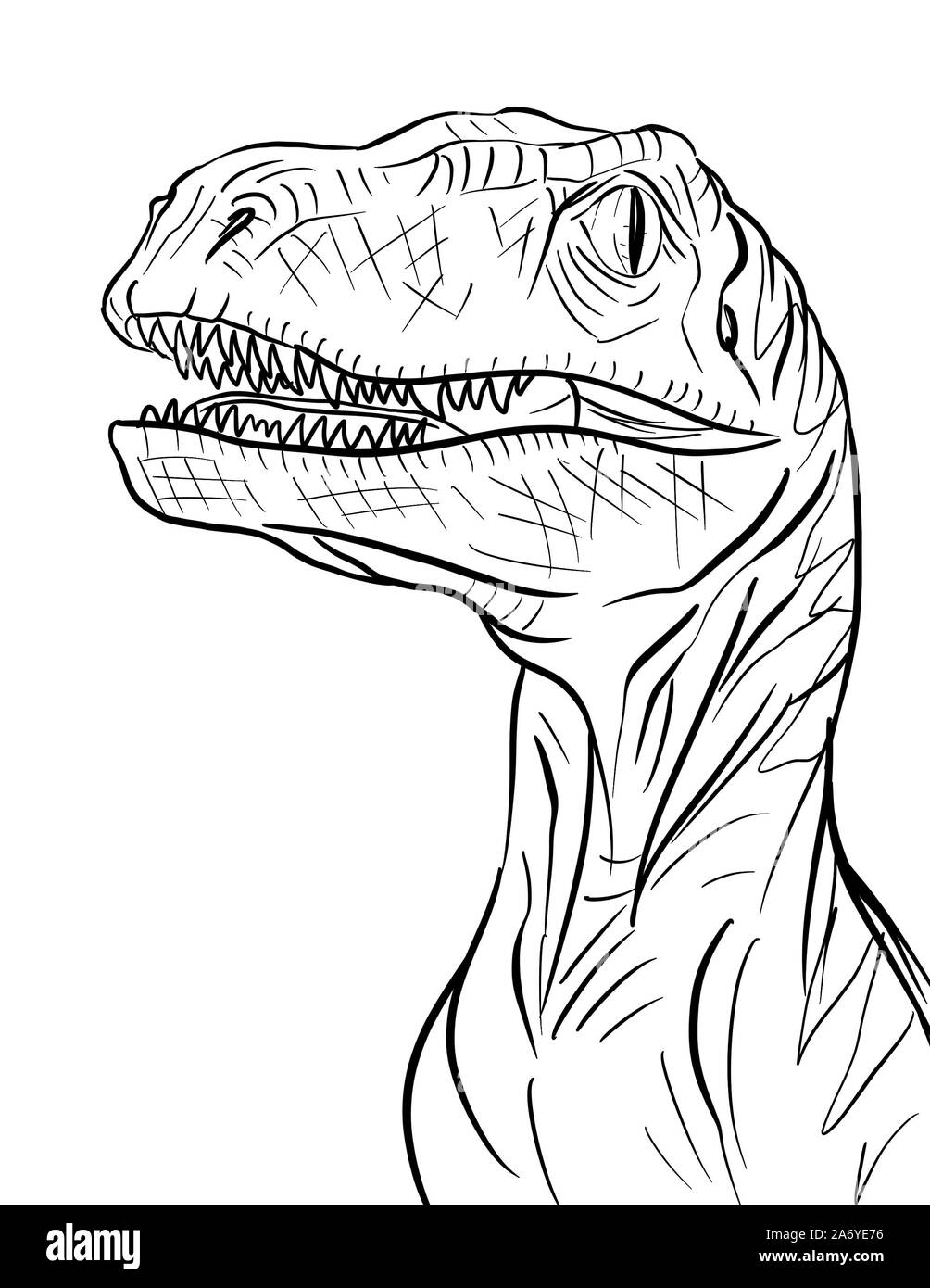 Art illustration dinosaure Banque D'Images