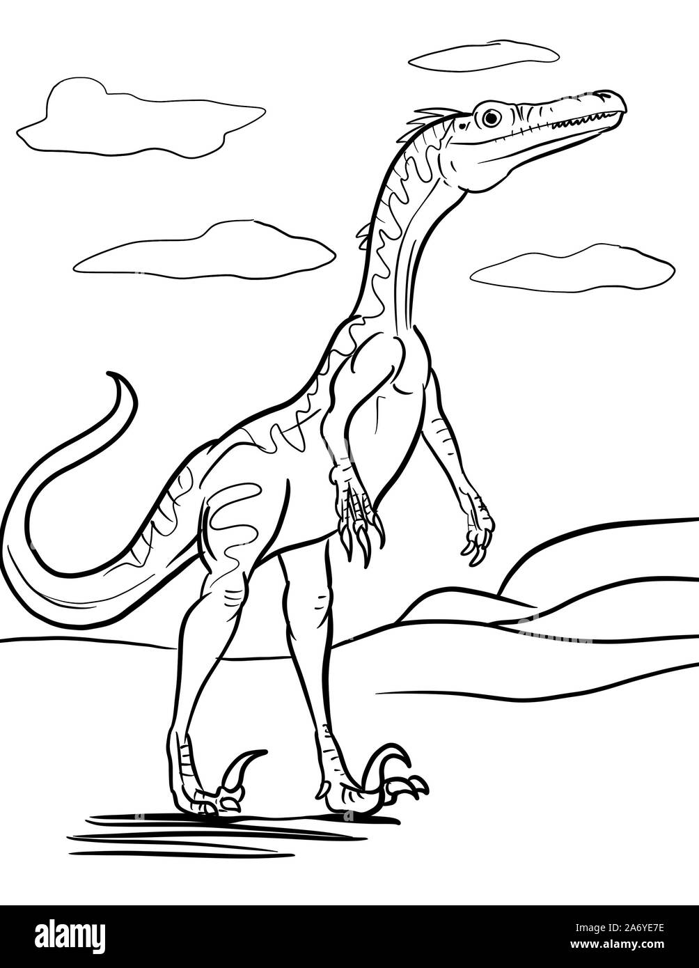 Art illustration dinosaure Banque D'Images