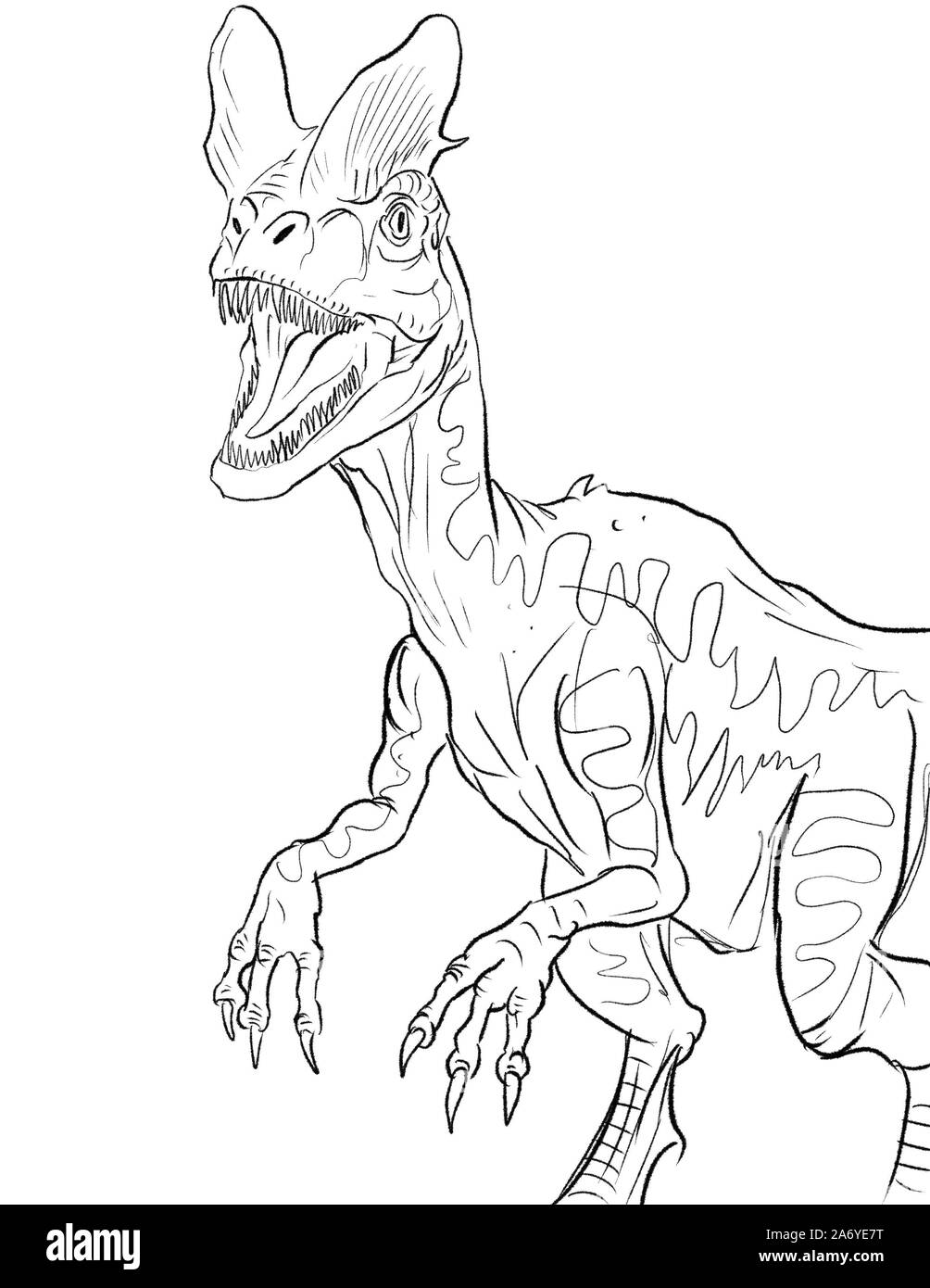 Art illustration dinosaure Banque D'Images