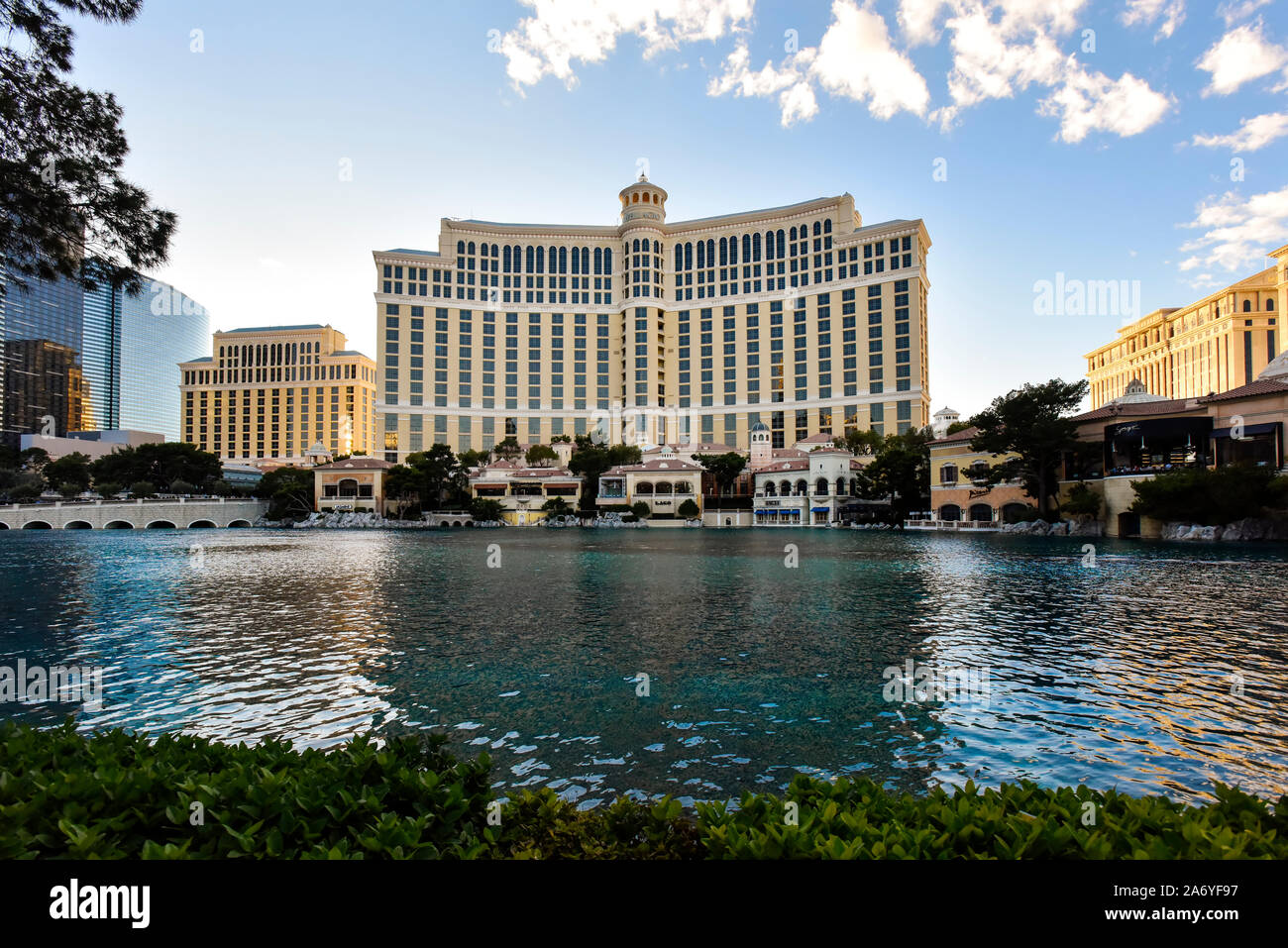 Le Bellagio sur theLas Vegas strip, Las Vegas, Nevada. Banque D'Images