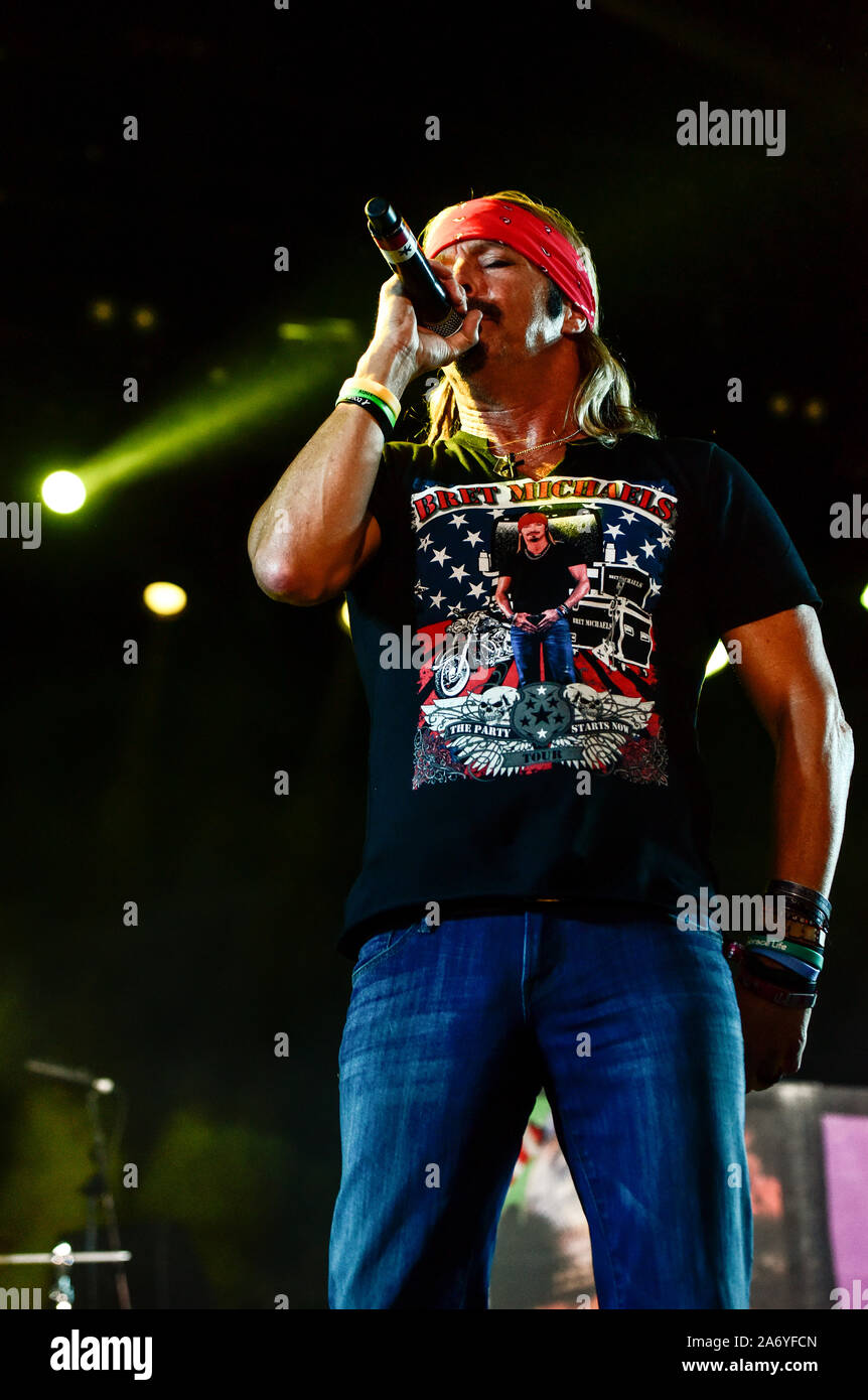 Bret Michaels Band sur la scène du Festival 2019 Stagecoach Banque D'Images