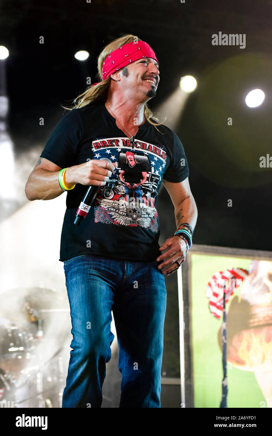 Bret Michaels Band sur la scène du Festival 2019 Stagecoach Banque D'Images