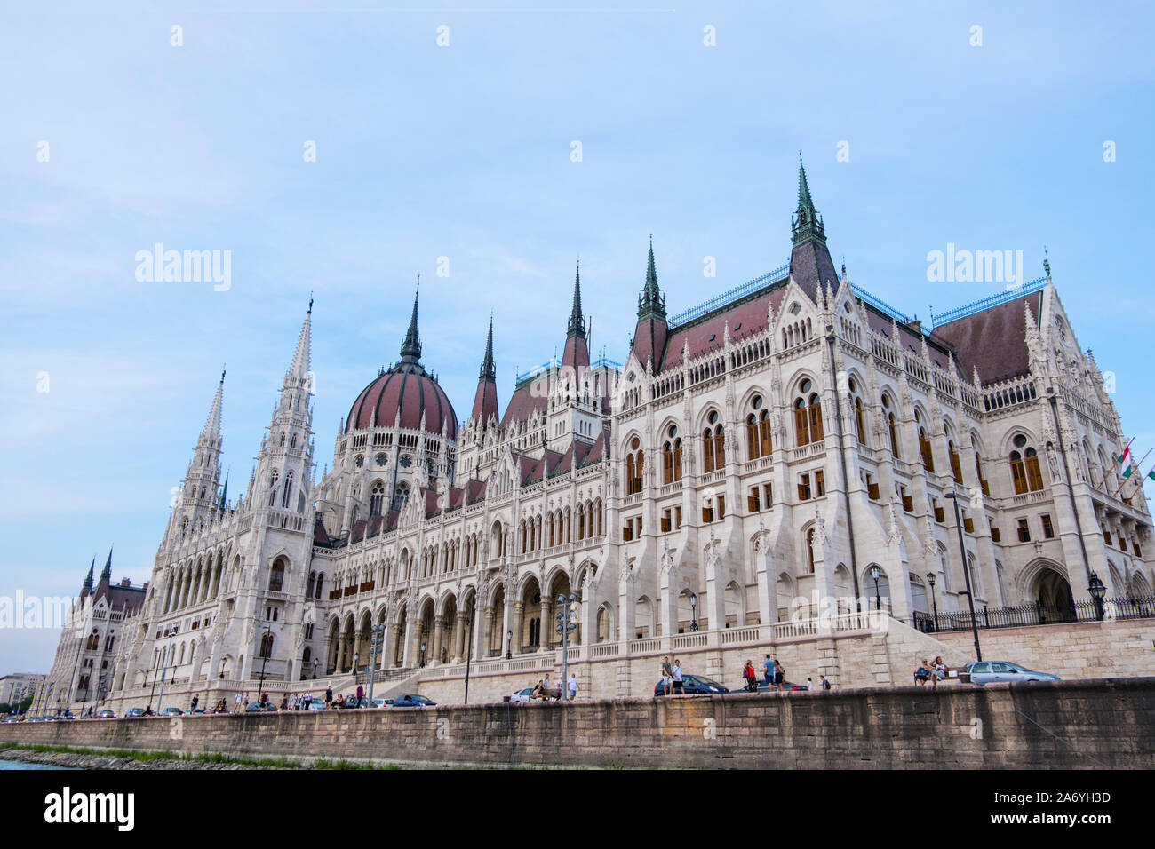 Bâtiment du Parlement hongrois, Országház, Budapest, Hongrie Banque D'Images