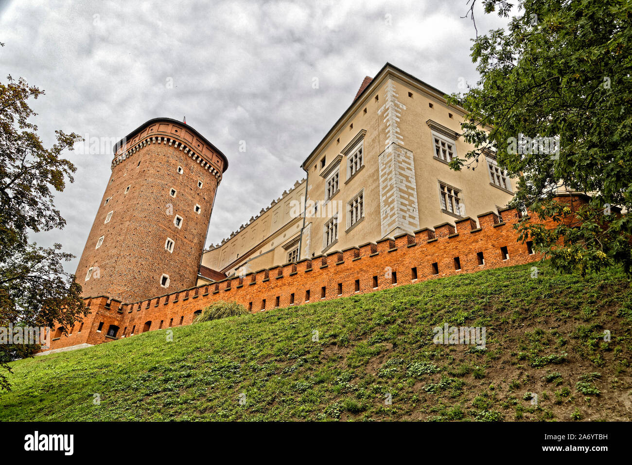 Cracovie, Pologne. 18 août, 2019. Le sénateur Tower (Baszta Senatorska), qui fait partie de la complexe médiéval de Wawel à Cracovie, Pologne. Banque D'Images