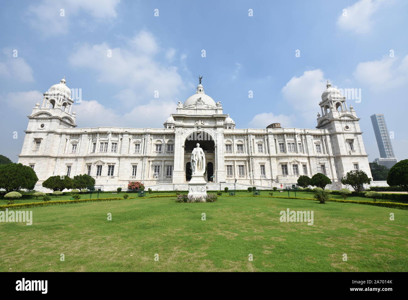Victoria Memorial Hall. 1 lit Queen's Way. Kolkata, Bengale occidental. L'Inde. Banque D'Images