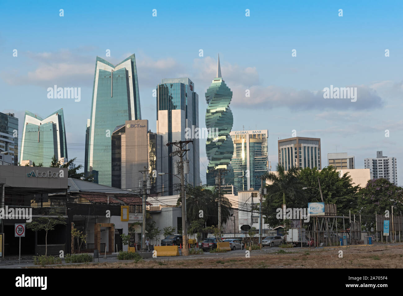 Les gratte-ciel modernes à Panama City Banque D'Images