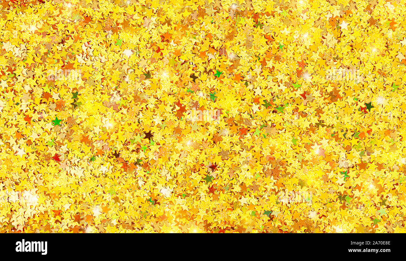 Étoile de cinq golden forme sparkles background Banque D'Images