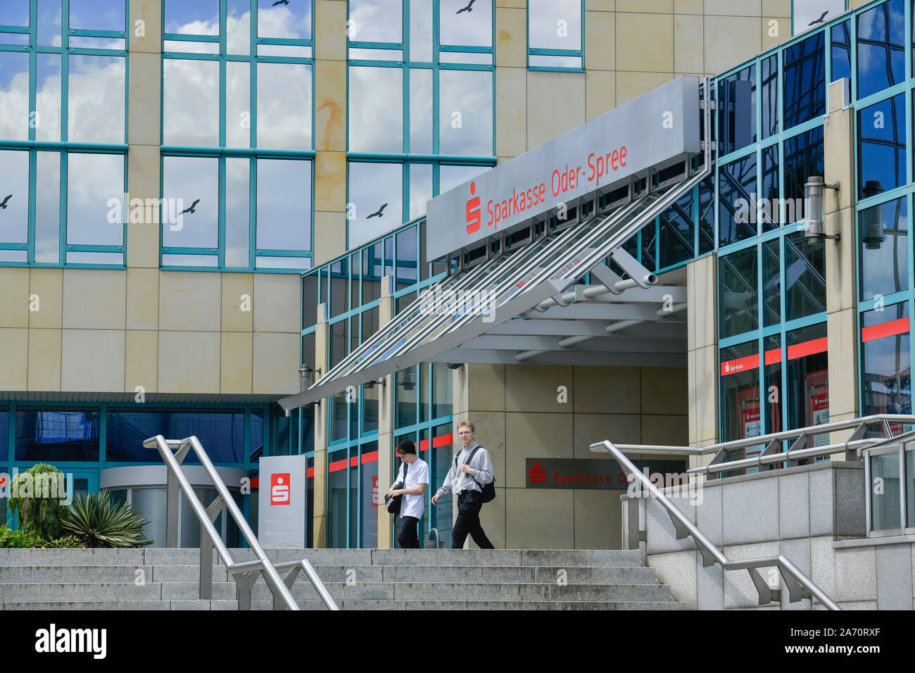 Hauptgeschäftsstelle, Sparkasse Oder-Spree, Franz-Mehring-Straße 1, Frankfurt an der Oder, Brandenburg, Allemagne Banque D'Images