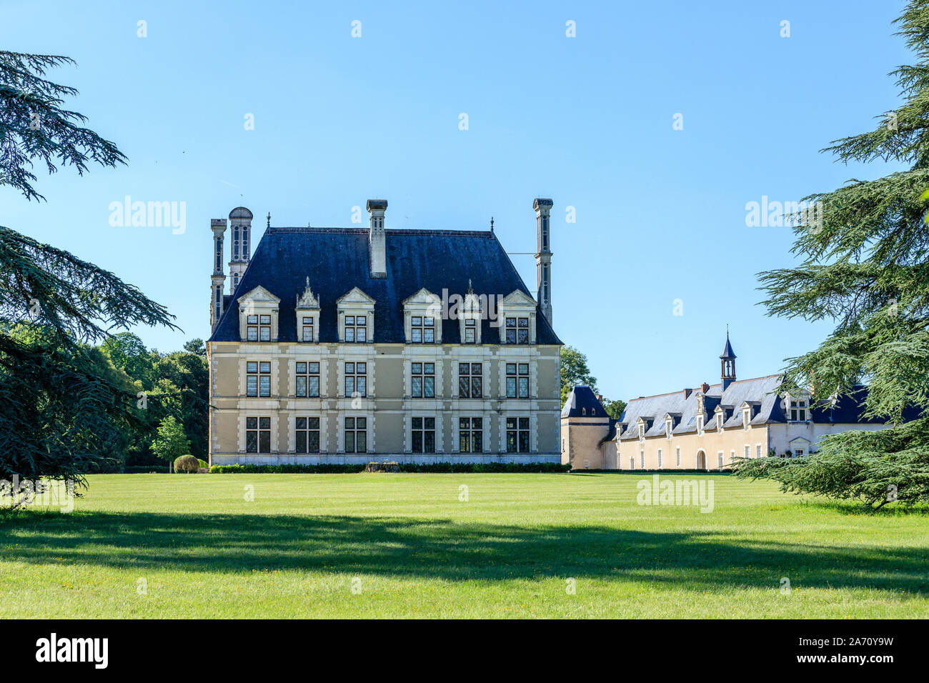 France, Loir et Cher, vallée de la Loire classée au Patrimoine Mondial de l'UNESCO, Cellettes, Chateau de Beauregard, parc et jardins // France, Loir-et-Cher (41) Banque D'Images