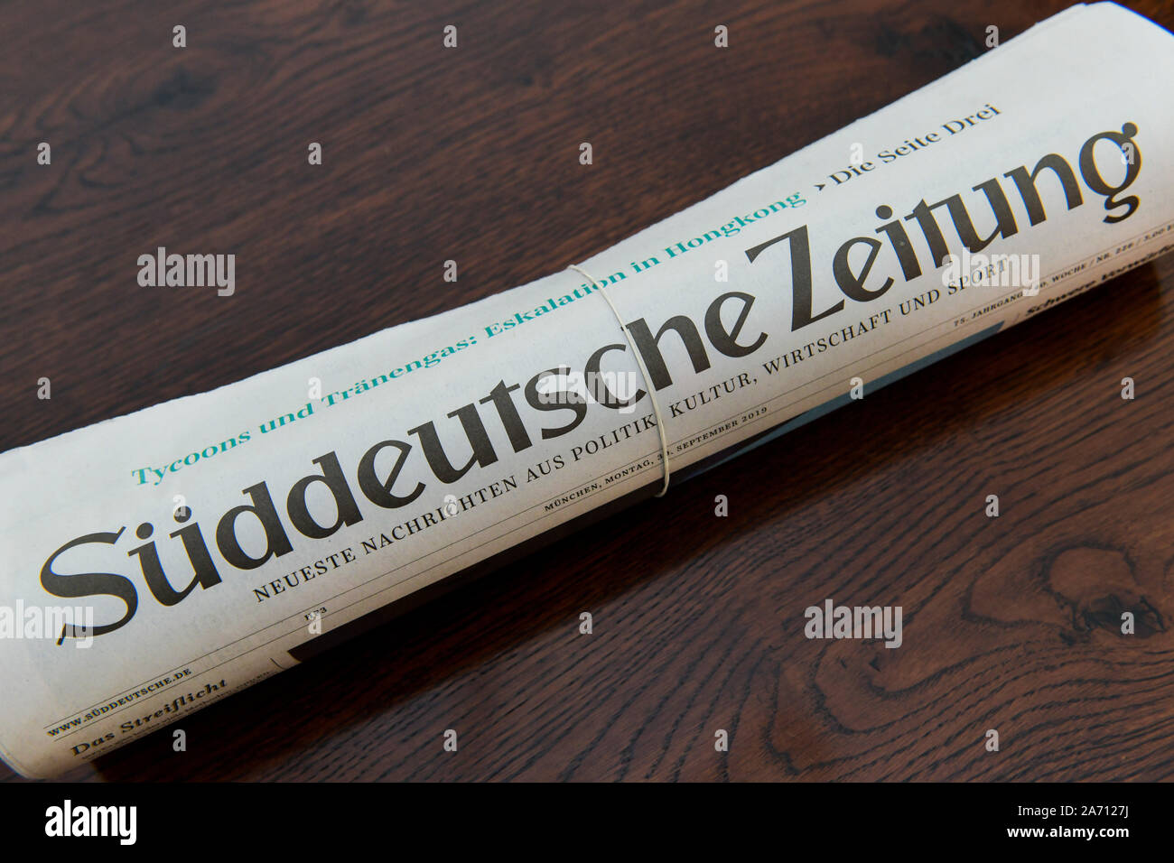 Tageszeitung 'Süddeutsche Zeitung' Banque D'Images