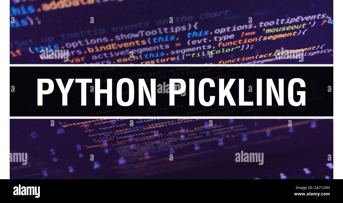 Décapage avec Python java numérique code texte. Le décapage et le logiciel Python vecteur de codage concept. Codage de programmation java script, digital prog Banque D'Images