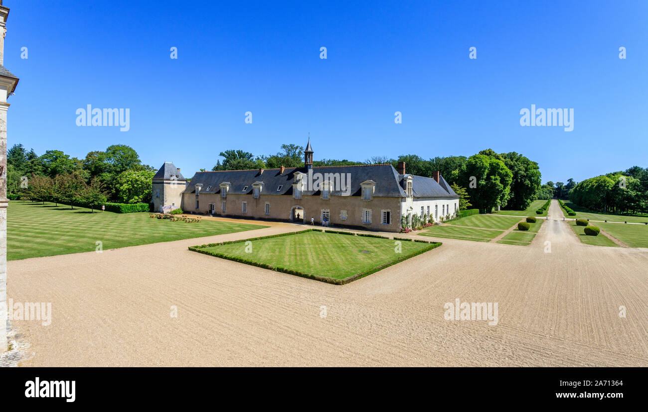 France, Loir et Cher, vallée de la Loire classée au Patrimoine Mondial de l'UNESCO, Cellettes, Chateau de Beauregard, parc et jardins, orangeries du 17 ème Banque D'Images