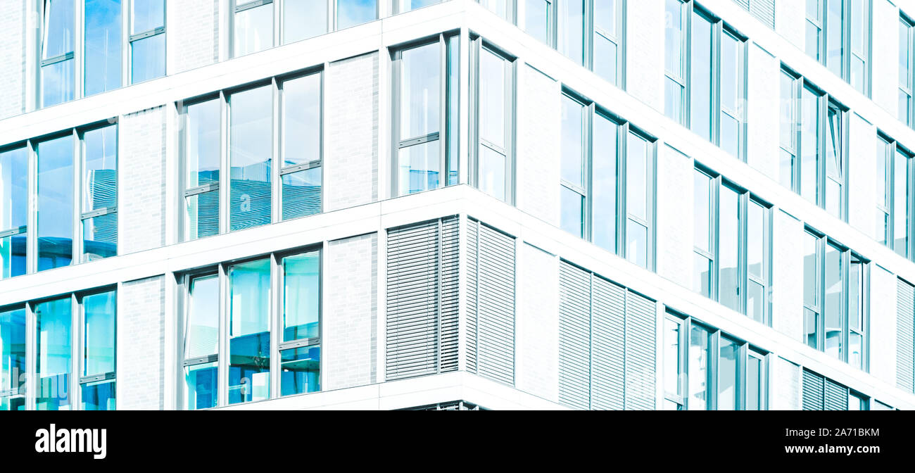 Immobilier - fond abstrait moderne building facade Banque D'Images