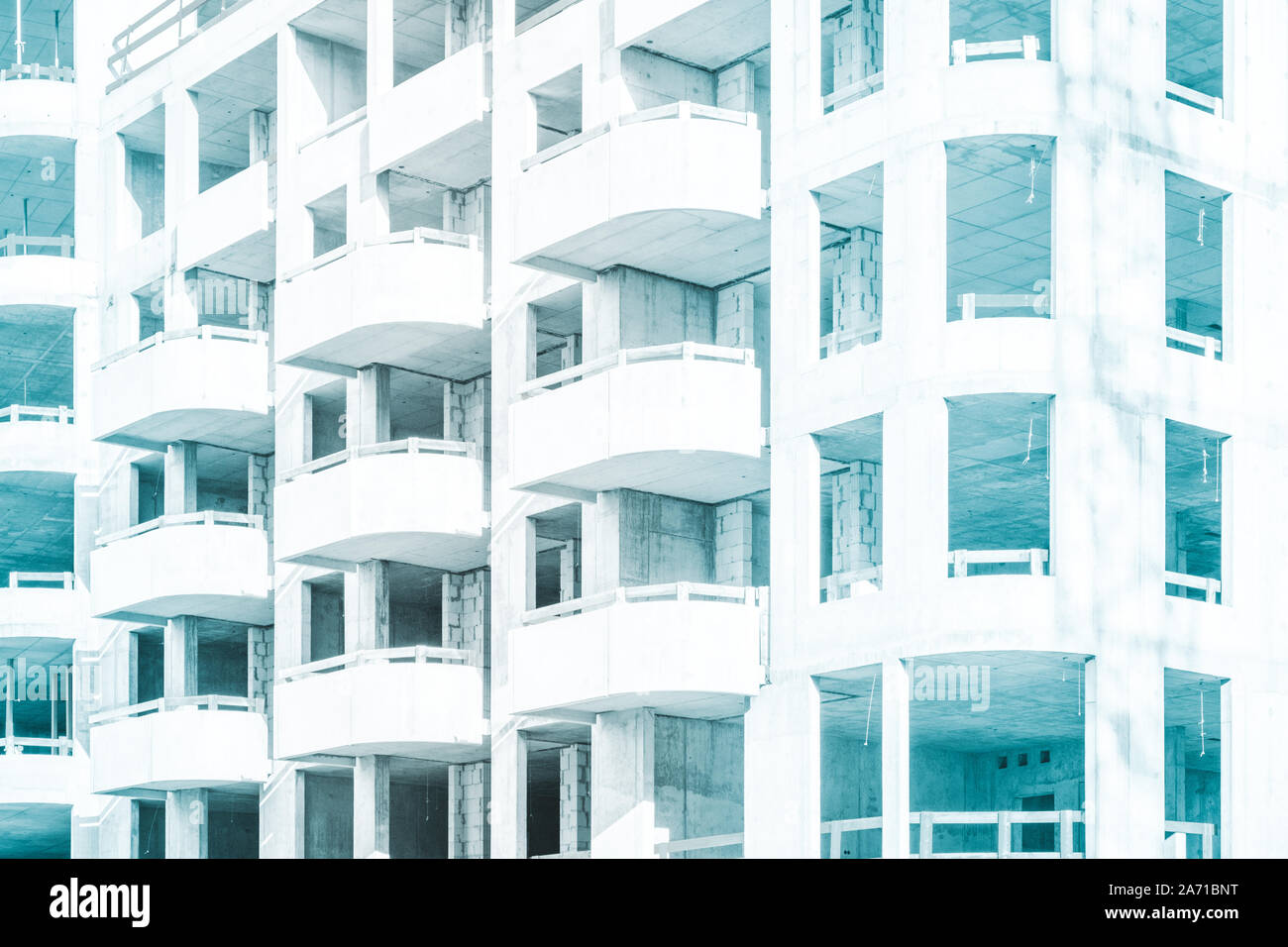 L'enveloppe du bâtiment, un immeuble en construction - Banque D'Images