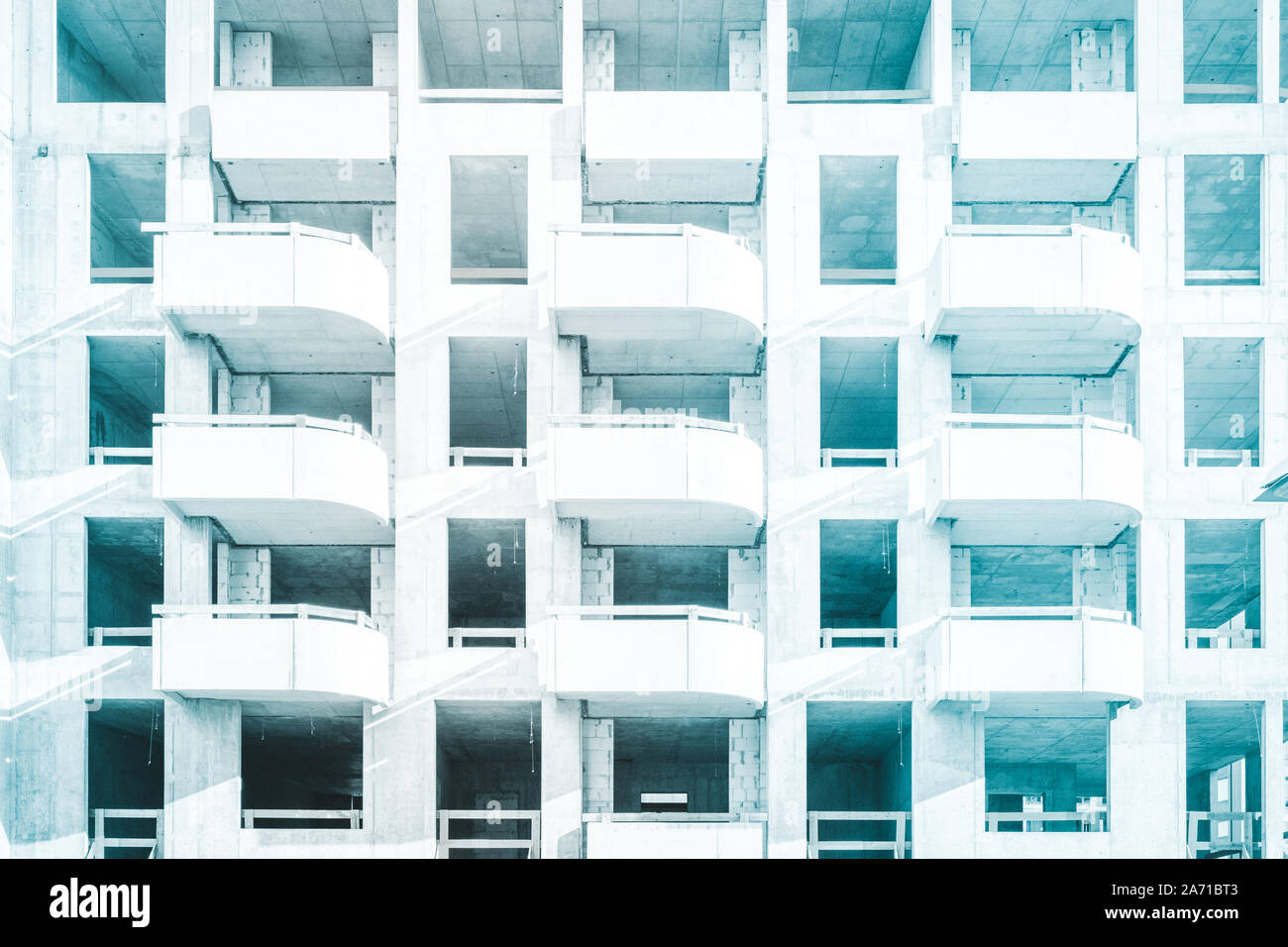 L'enveloppe du bâtiment, un immeuble en construction - Banque D'Images