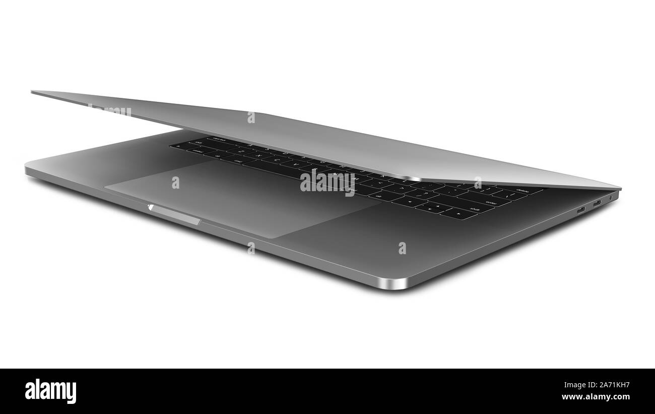 Modèle portable isolé sur blanc. Immersive. Banque D'Images