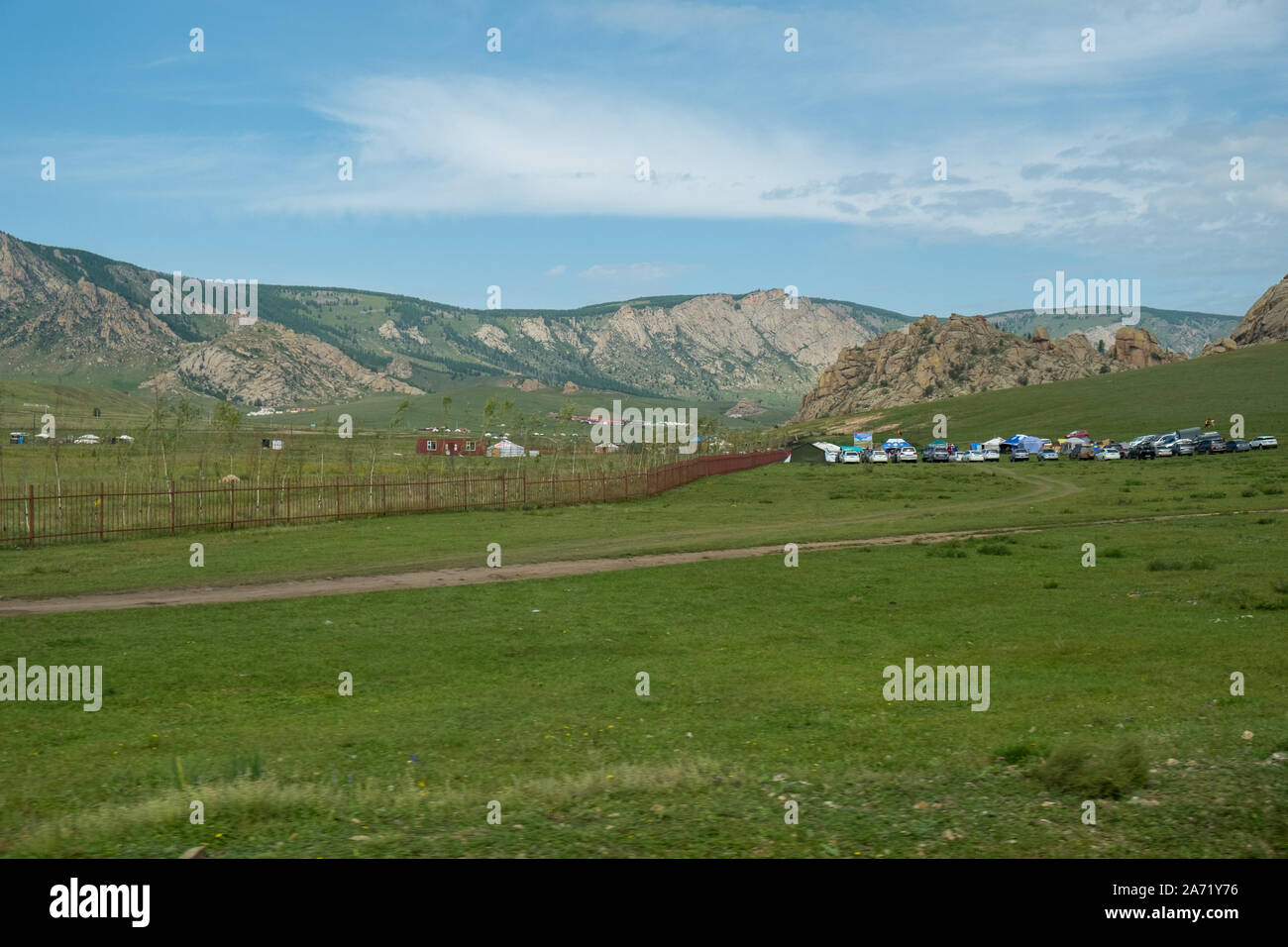 Mongolian-Manchurian incroyable Grassland Banque D'Images