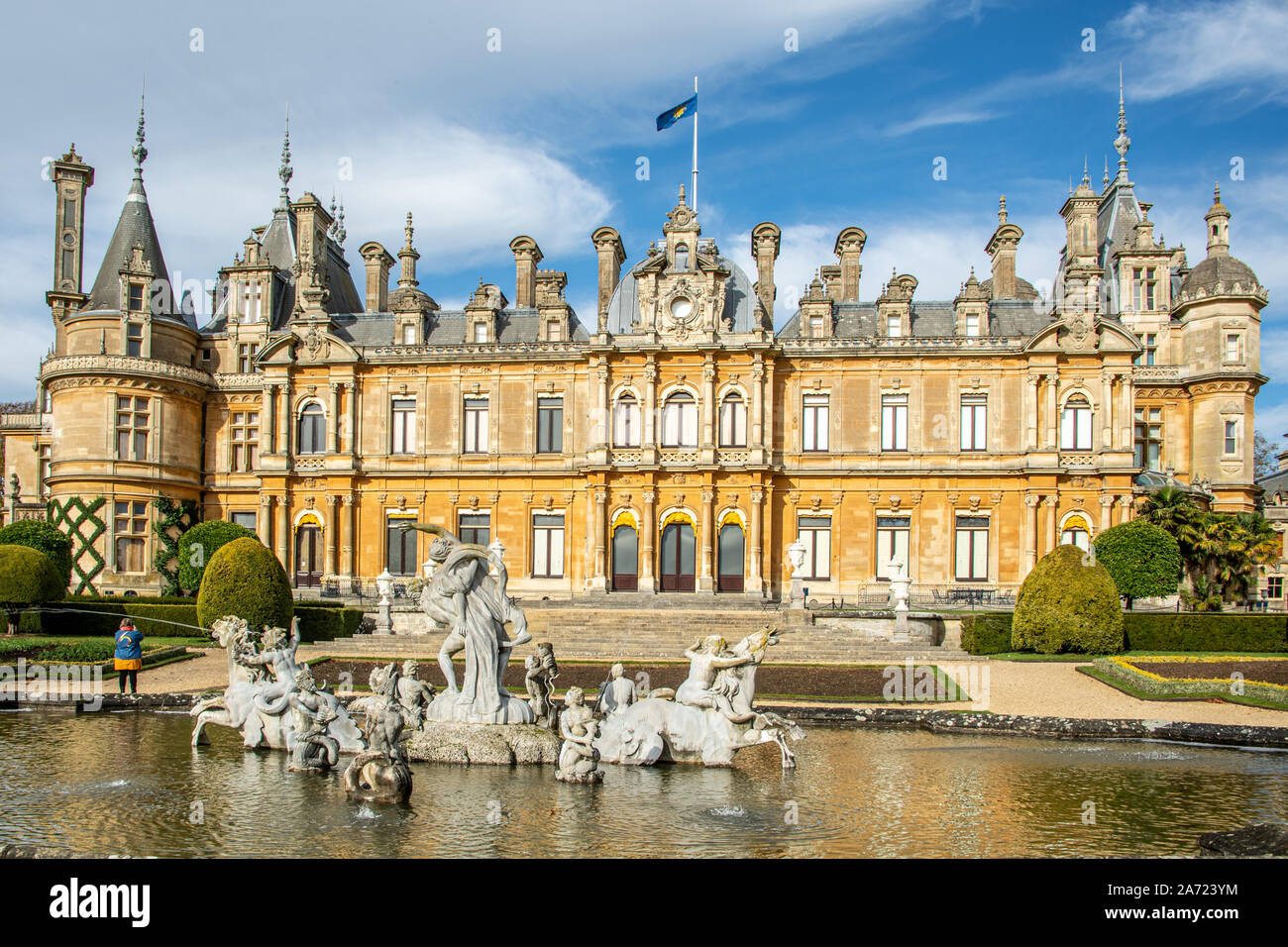 Waddesdon Manor, Buckinghamshire, Angleterre. Banque D'Images