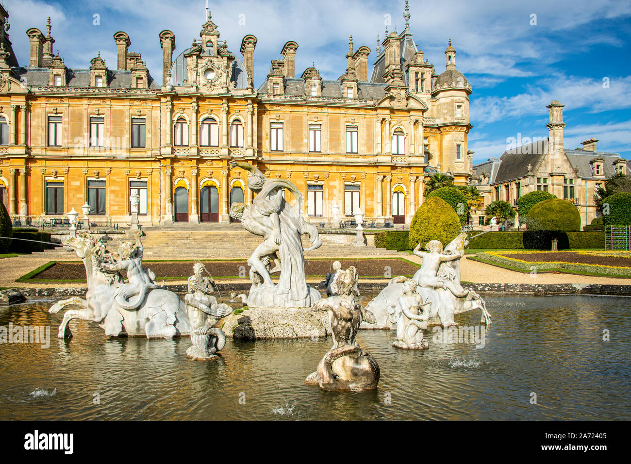 Waddesdon Manor, Buckinghamshire, Angleterre. Banque D'Images