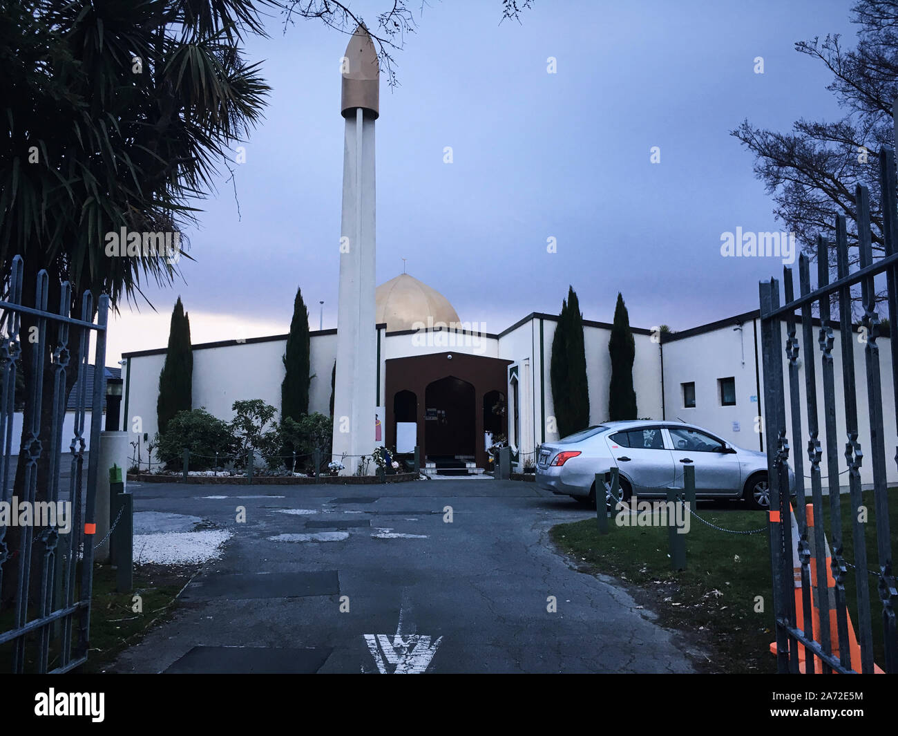 Le 15 mars 2019, la Mosquée Al Noor était une cible des fusillades de la mosquée de Christchurch.Des 51 personnes ont tiré et tué ici et au Centre islamique de Linwood Banque D'Images