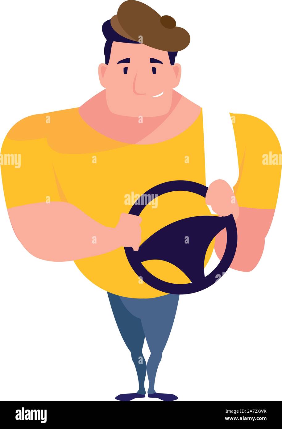 Personne pilote professionnel Travailleur, conception d'occupation de travail personnel de l'entreprise et de service thème Vector illustration Illustration de Vecteur