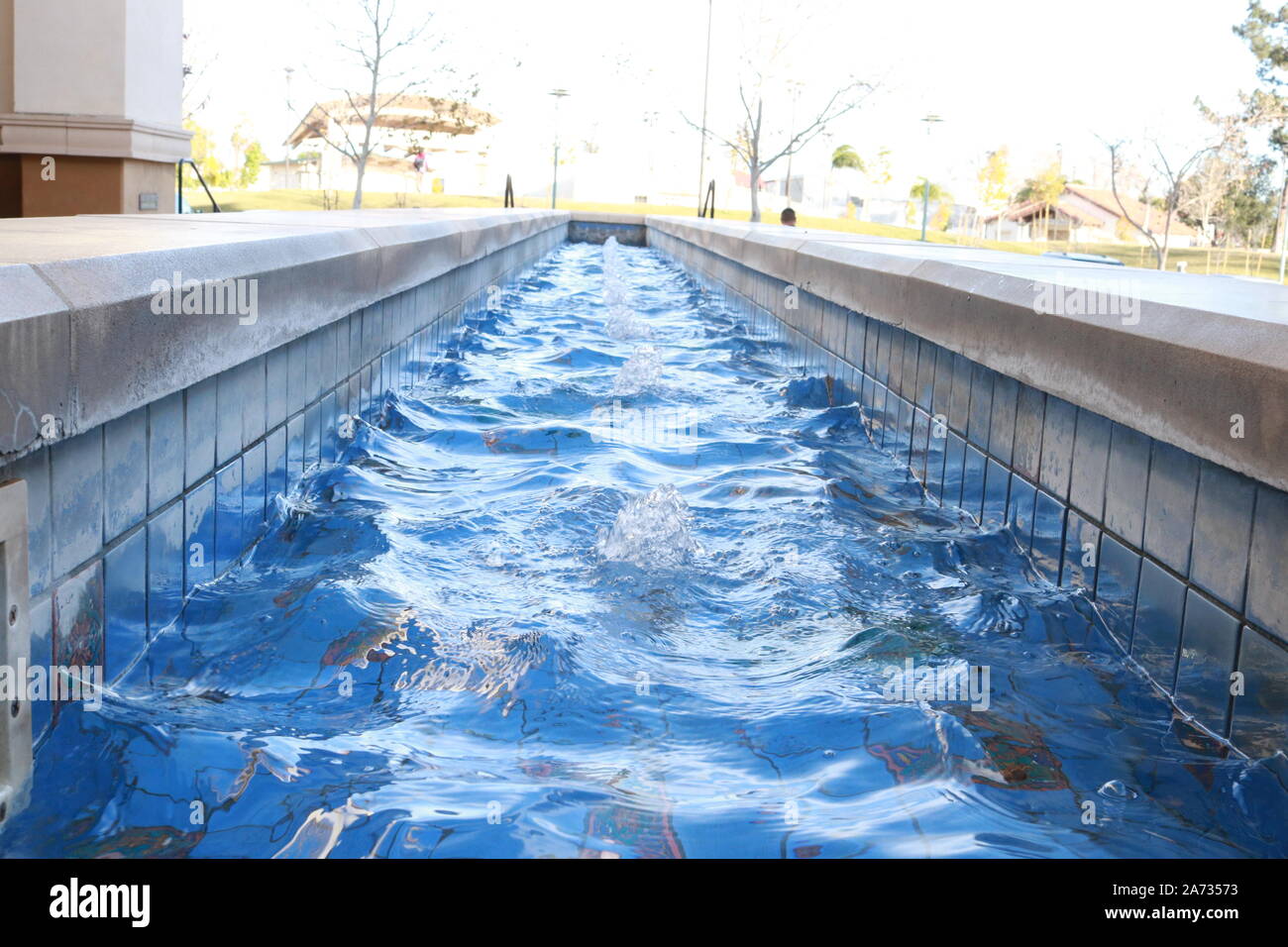 Sur le bord Banque D'Images