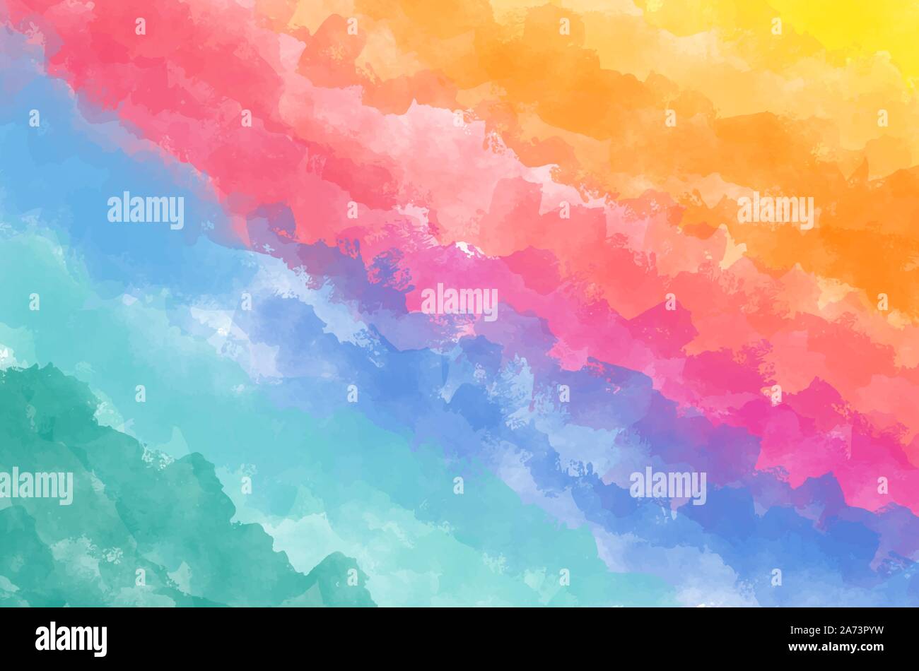 Rayures de couleur transversale. Un arc-en-ciel abstrait. Les graphiques vectoriels pour BANNER, affiche, dépliant. Contexte aquarelle colorée. Illustration de Vecteur