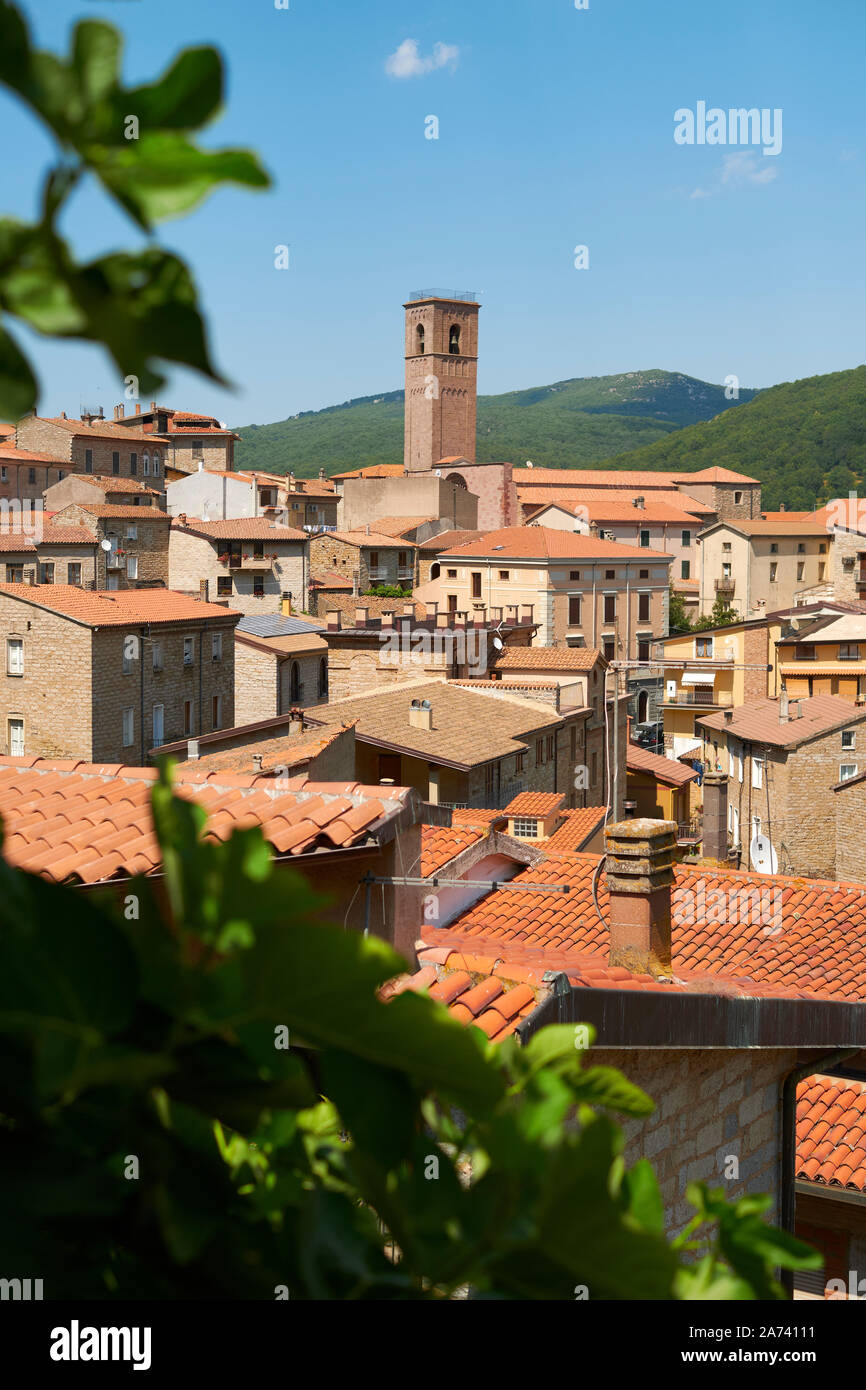 La ville rurale de Gavoi, dans le centre de la Sardaigne, dans la région intérieure de la montagne Barbagia Nuoro Sardaigne Italie Europe Banque D'Images
